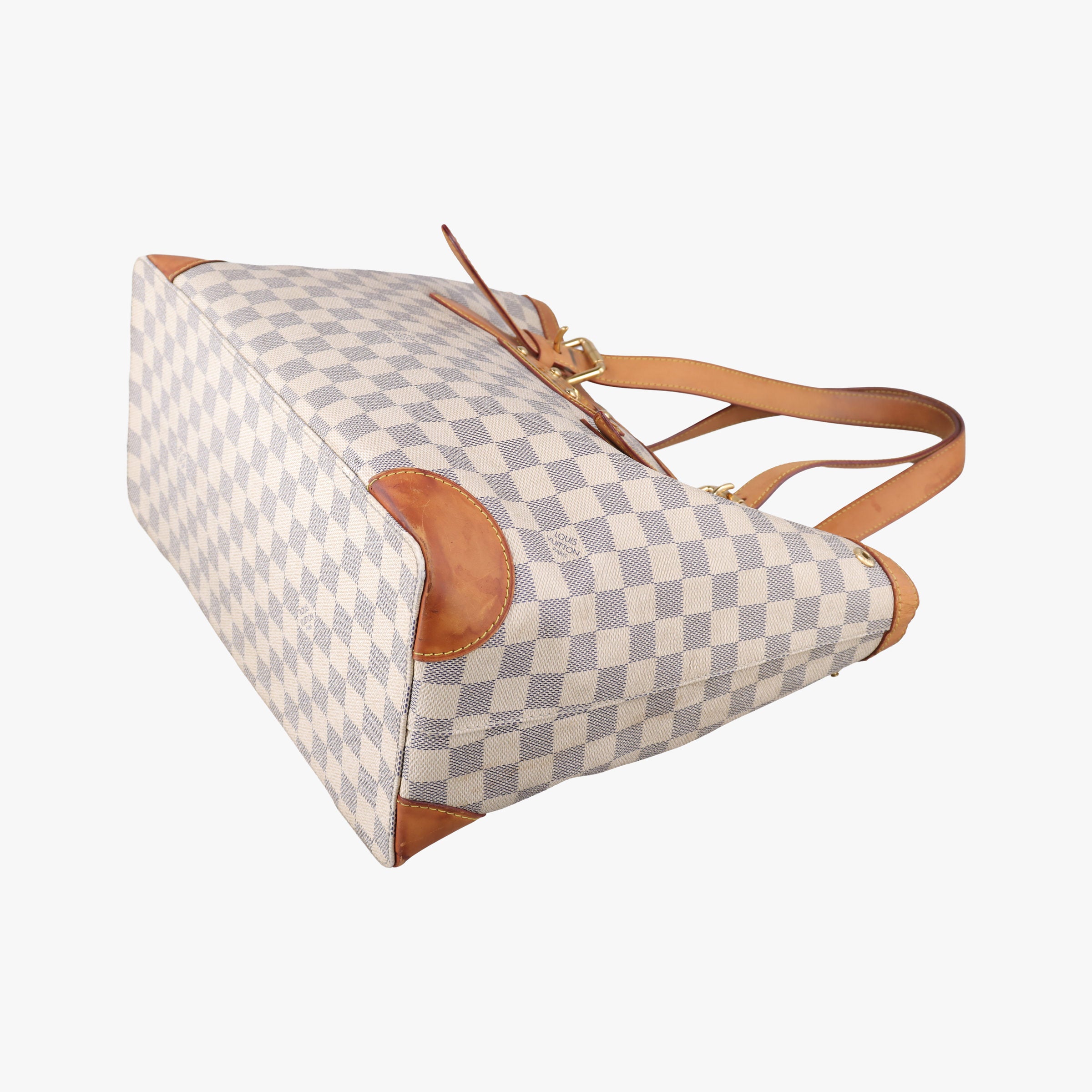 Pre-owned Louis Vuitton HAMPSTEAD MM AZUR Damier Canvas N51206 handbag | stylenewstar