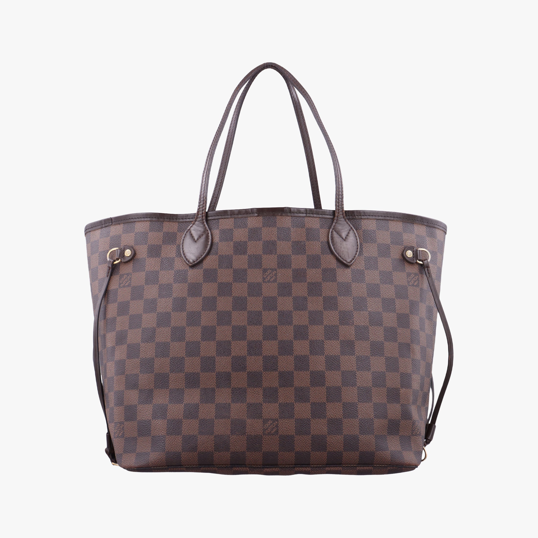 Vintage Louis Vuitton NEVERFULL MM EBENE Damier Canvas N51105 shoulderbag | stylenewstar
