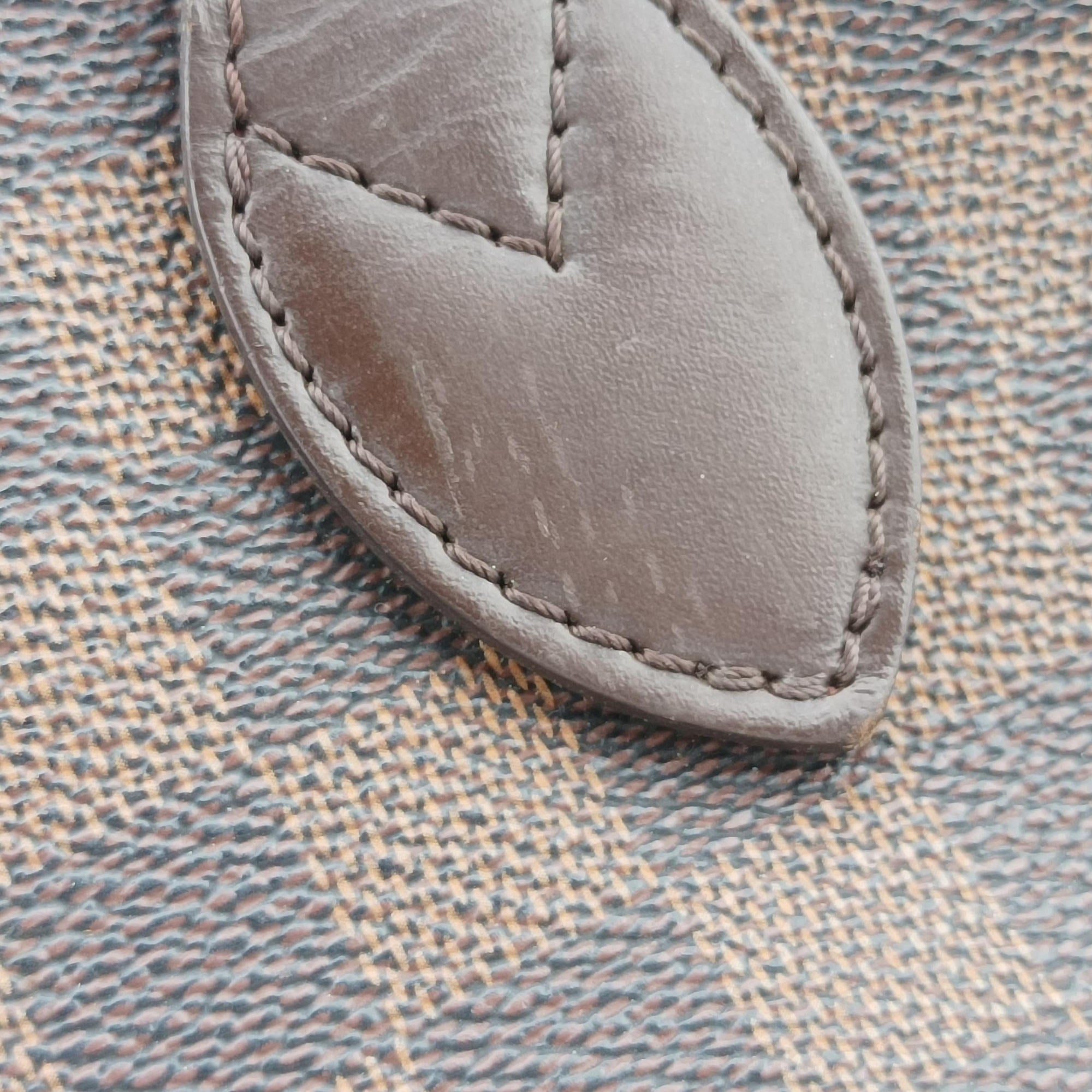 Vintage Louis Vuitton NEVERFULL MM EBENE Damier Canvas N51105 shoulderbag | stylenewstar