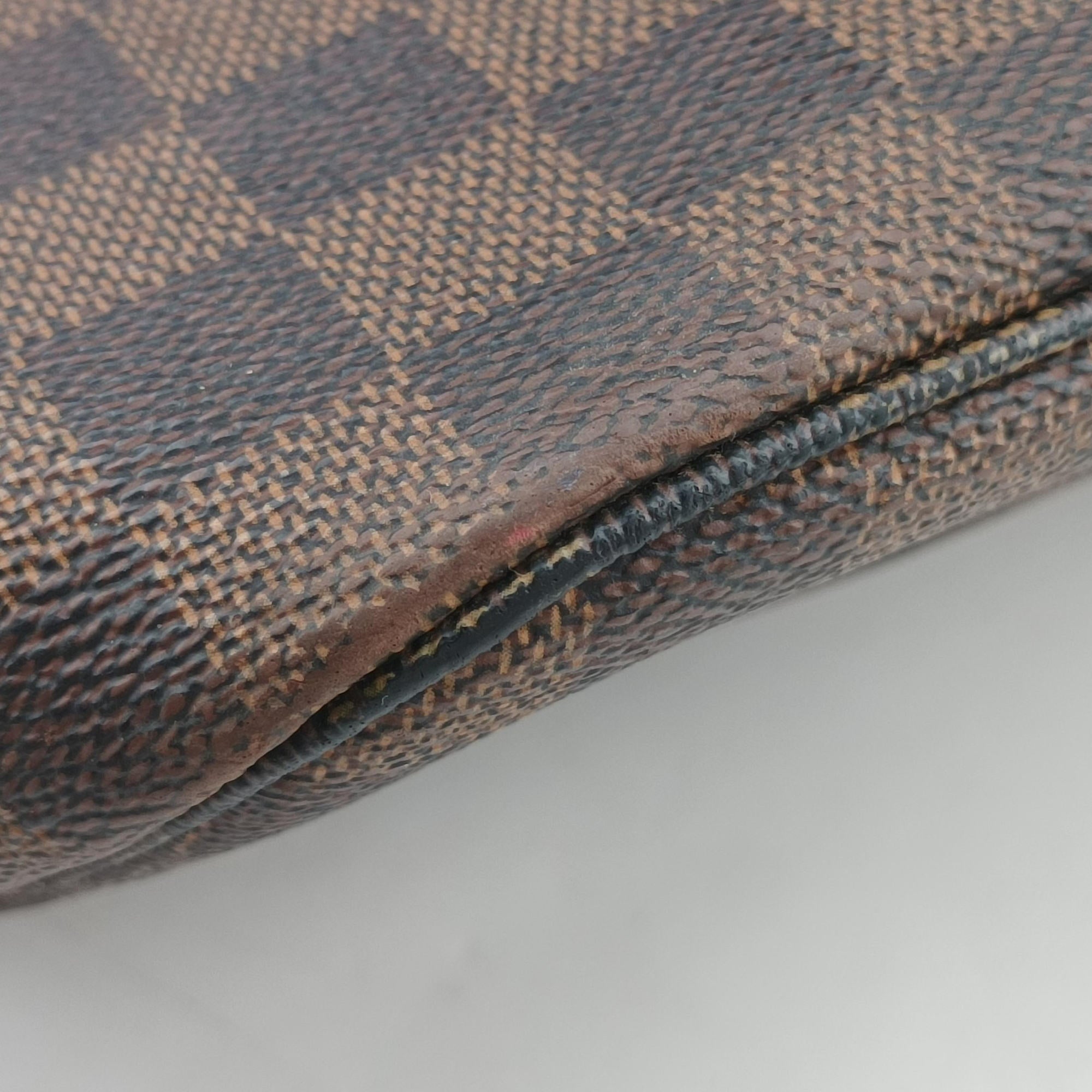 Vintage Louis Vuitton NEVERFULL MM EBENE Damier Canvas N51105 shoulderbag | stylenewstar