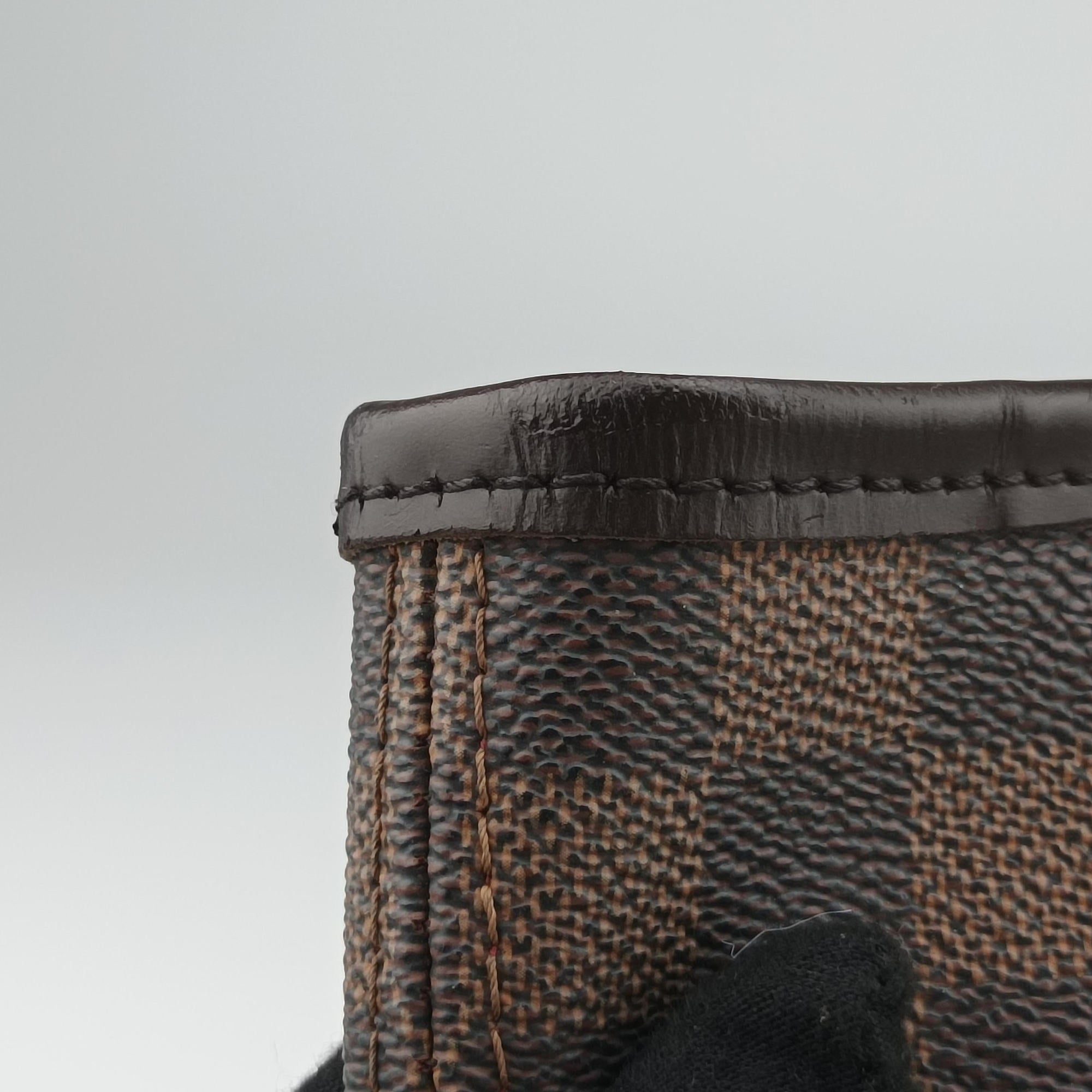 Vintage Louis Vuitton NEVERFULL MM EBENE Damier Canvas N51105 shoulderbag | stylenewstar