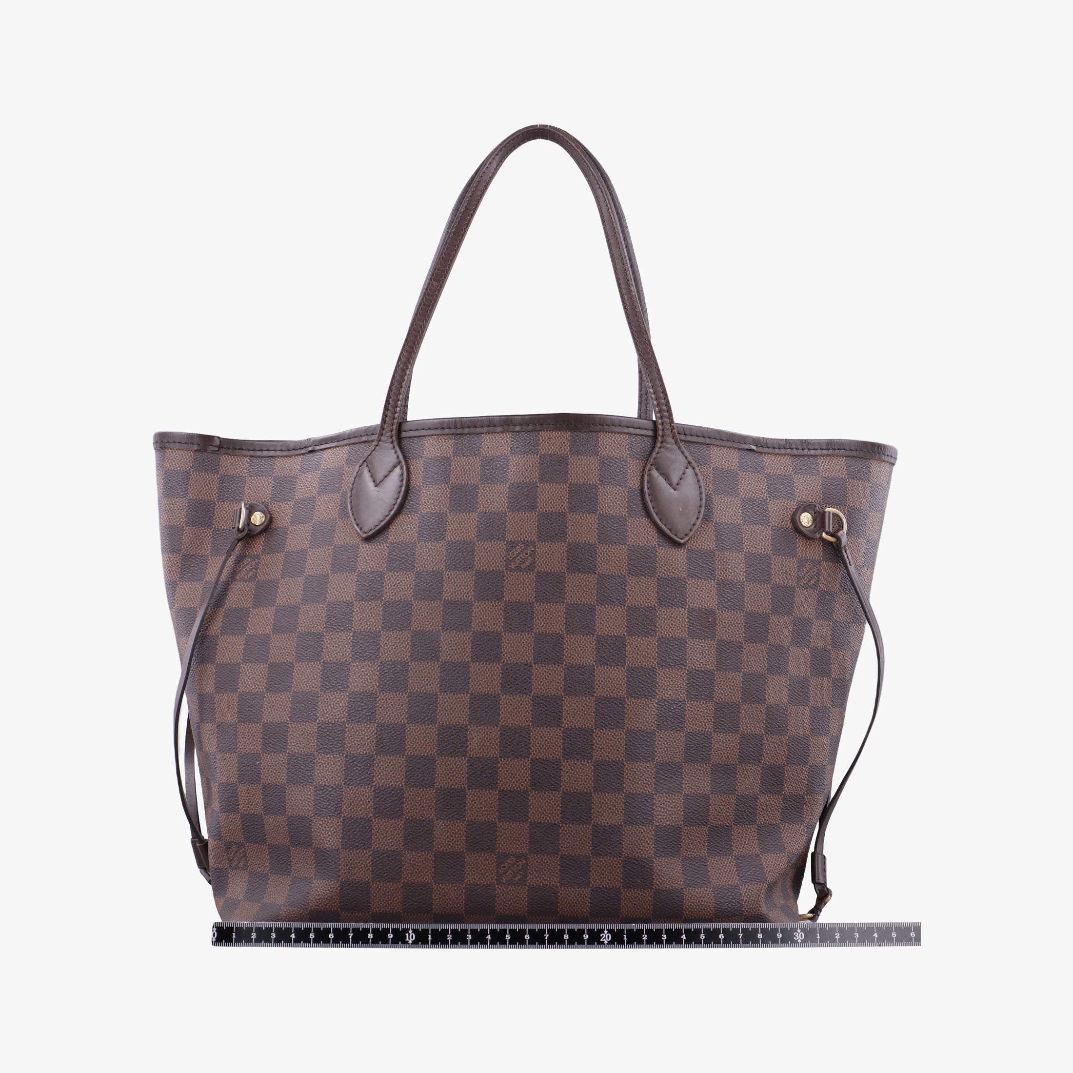 Vintage Louis Vuitton NEVERFULL MM EBENE Damier Canvas N51105 shoulderbag | stylenewstar