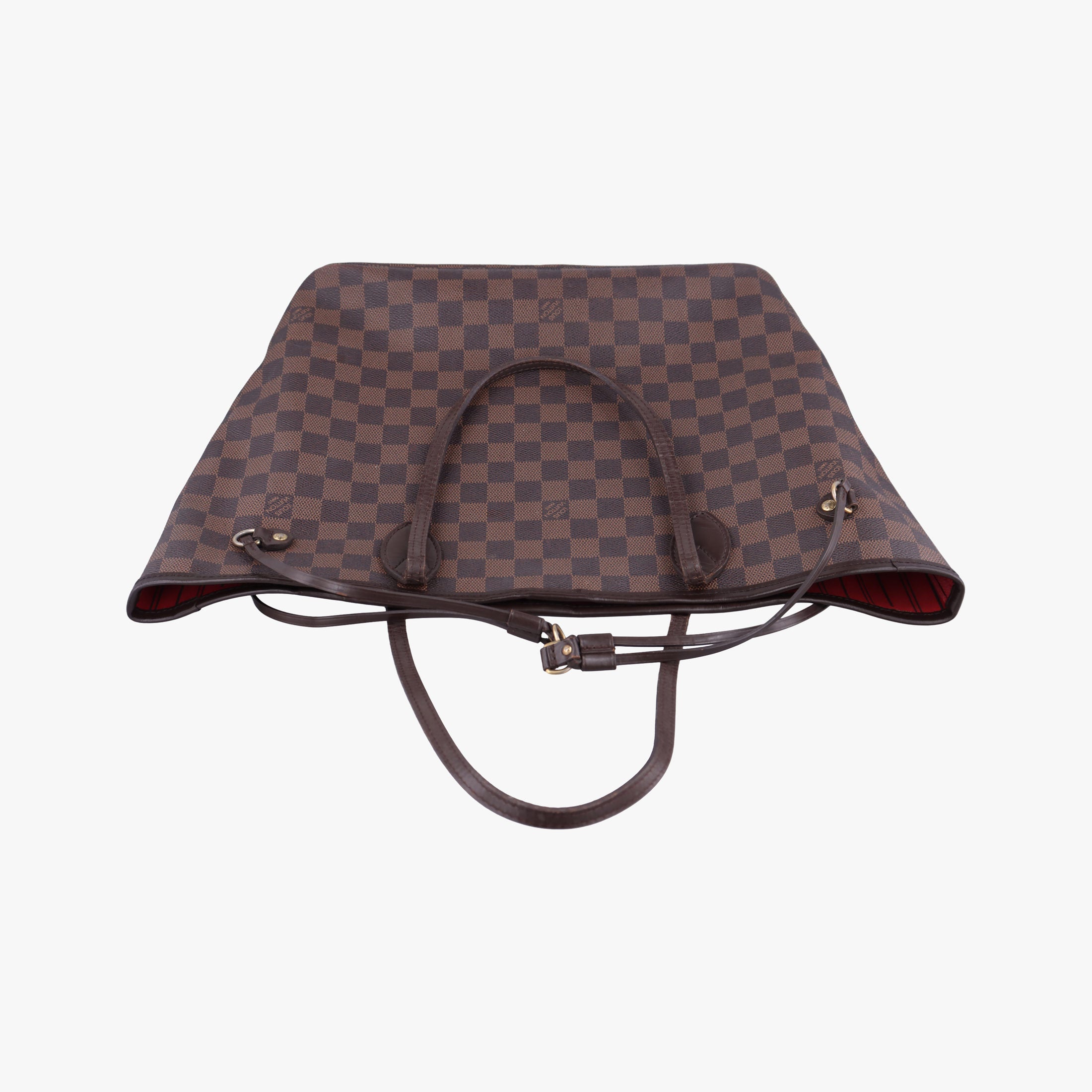 Vintage Louis Vuitton NEVERFULL MM EBENE Damier Canvas N51105 shoulderbag | stylenewstar
