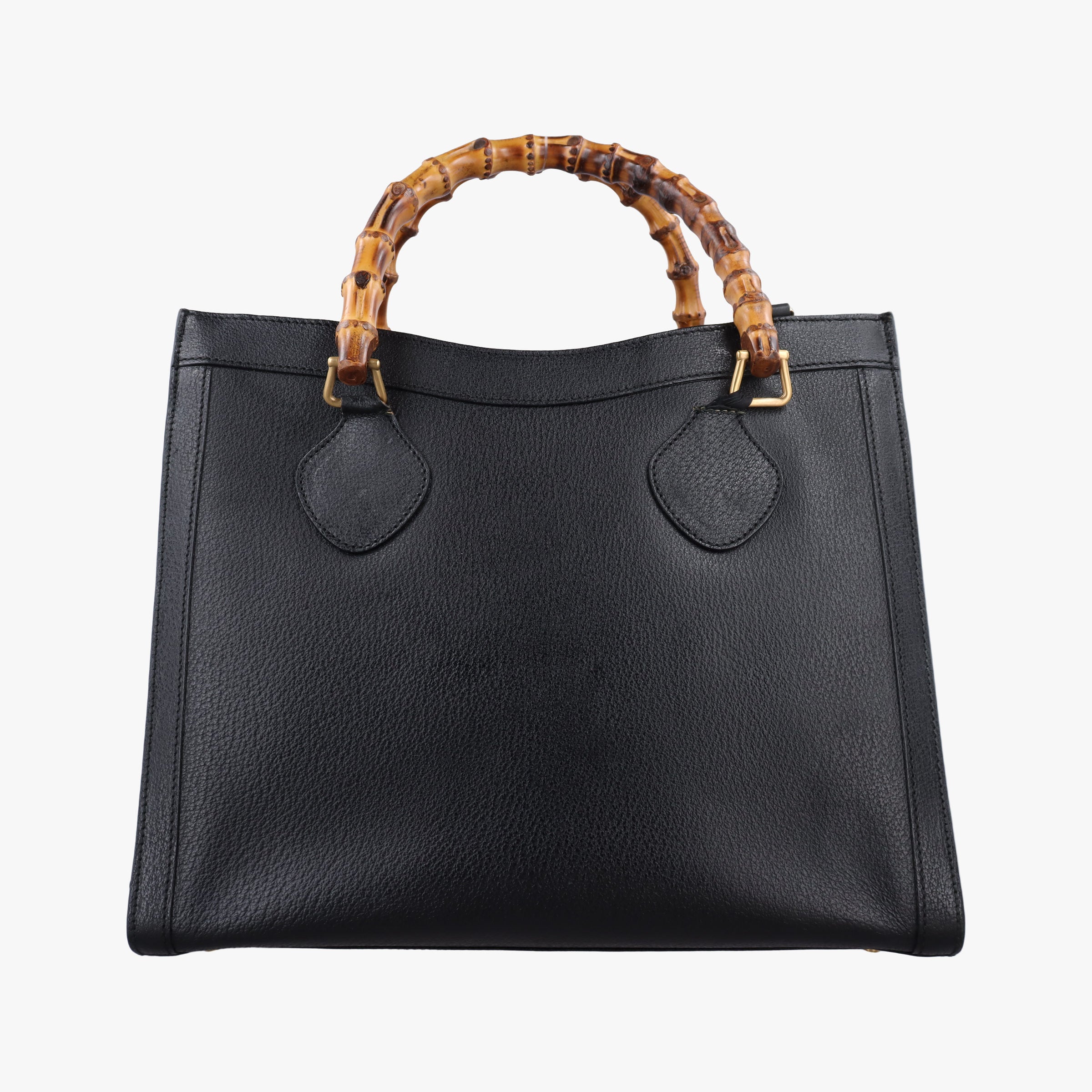 Secondhand Gucci Bamboo Black Leather 002.28 handbag | stylenewstar