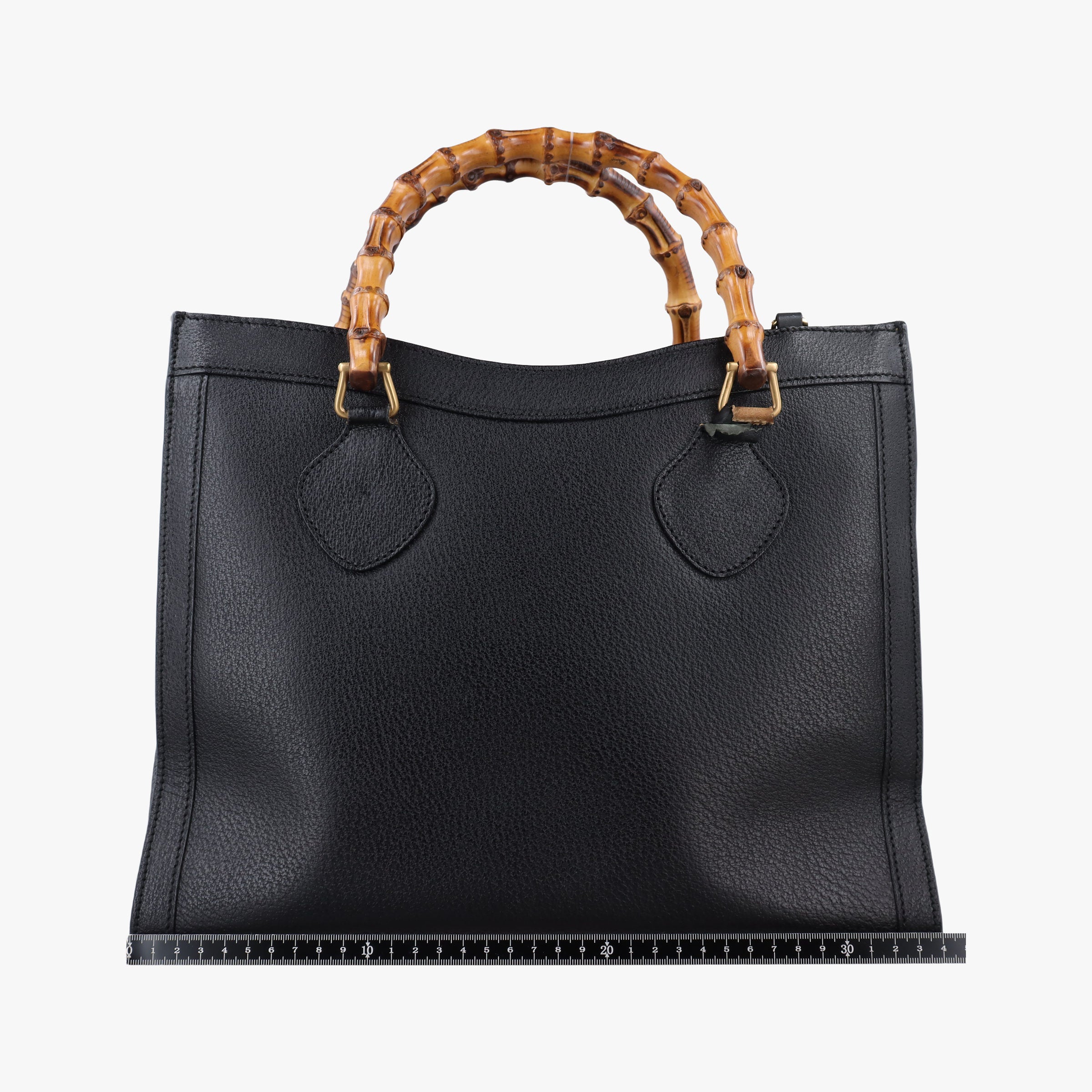 Secondhand Gucci Bamboo Black Leather 002.28 handbag | stylenewstar