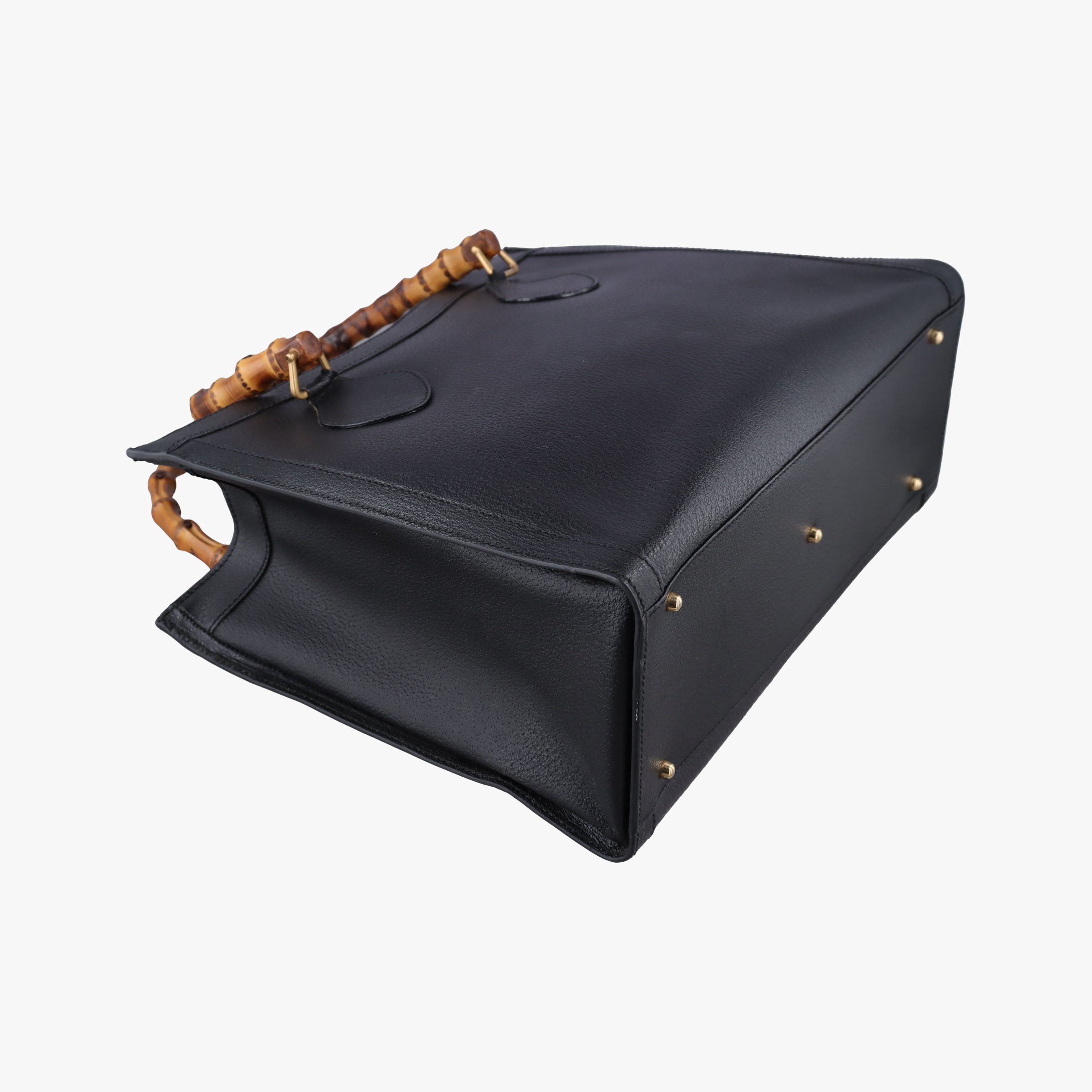 Secondhand Gucci Bamboo Black Leather 002.28 handbag | stylenewstar