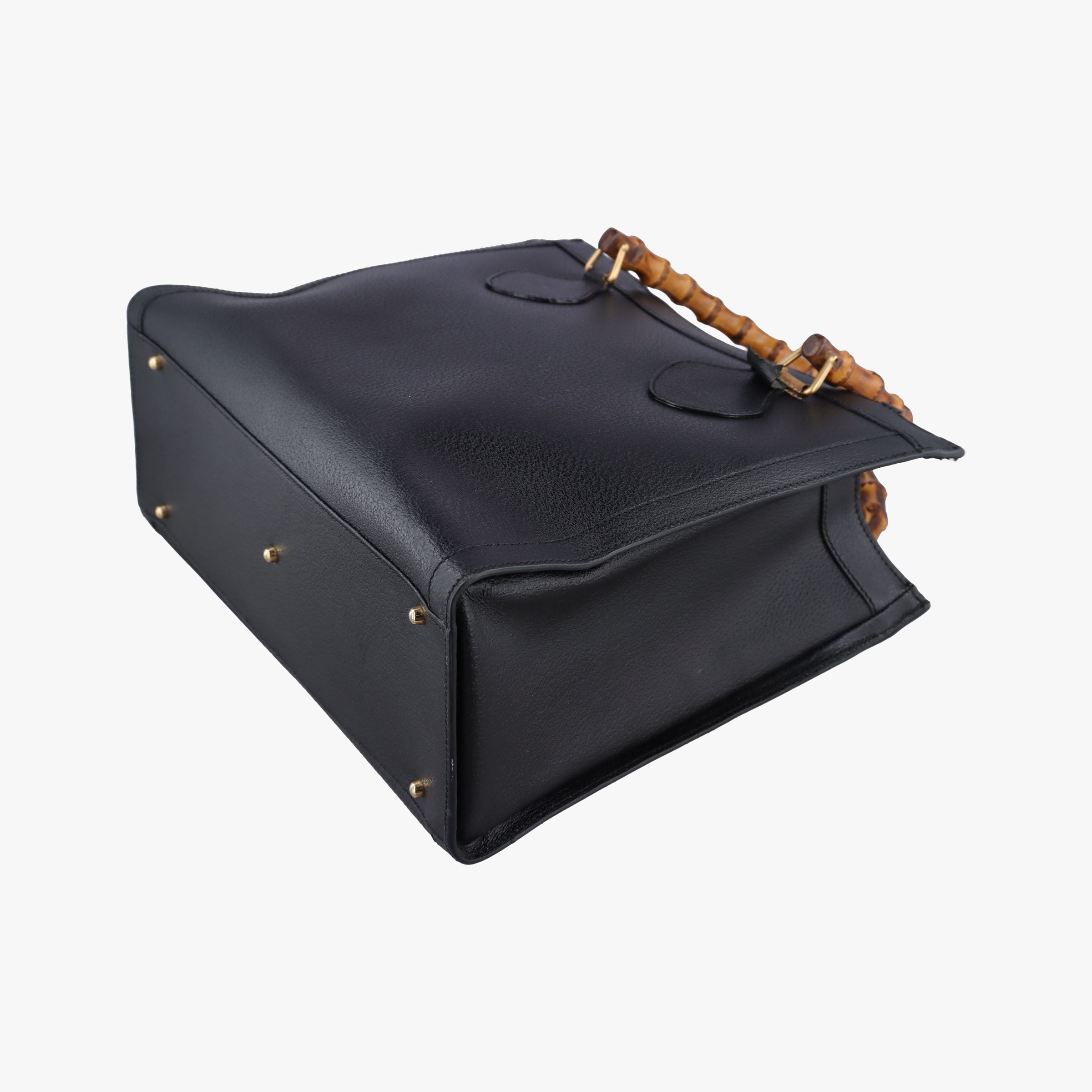 Secondhand Gucci Bamboo Black Leather 002.28 handbag | stylenewstar