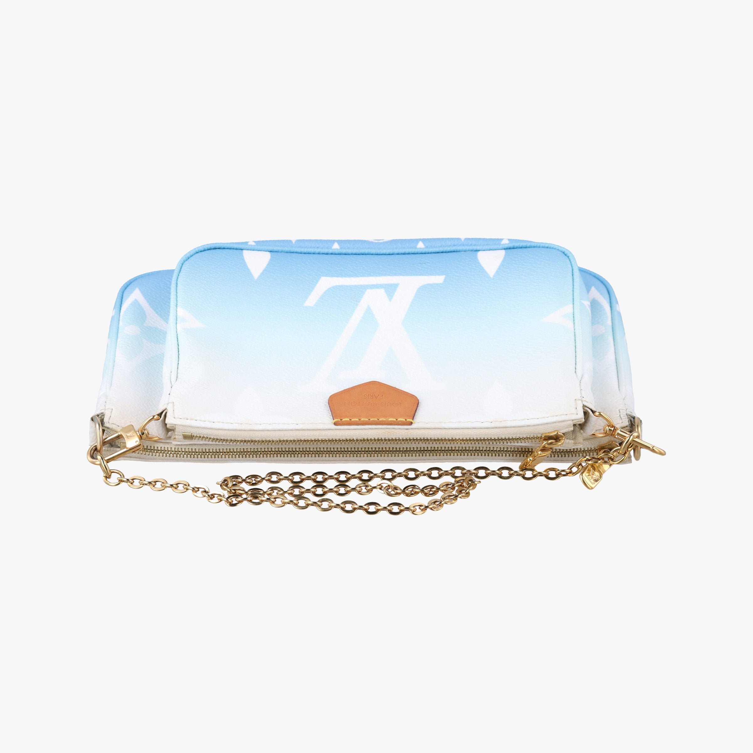 Vintage Louis Vuitton MULTI POCHETTE ACCESSOIRES Blue Gradient Monogram Giant M57633 bum bag/waist bag | stylenewstar