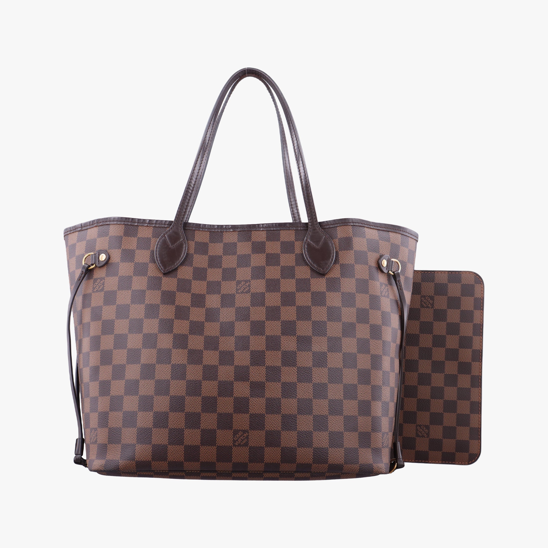 Pre-owned Louis Vuitton NEVERFULL MM EBENE Damier Canvas N51105 shoulderbag | stylenewstar