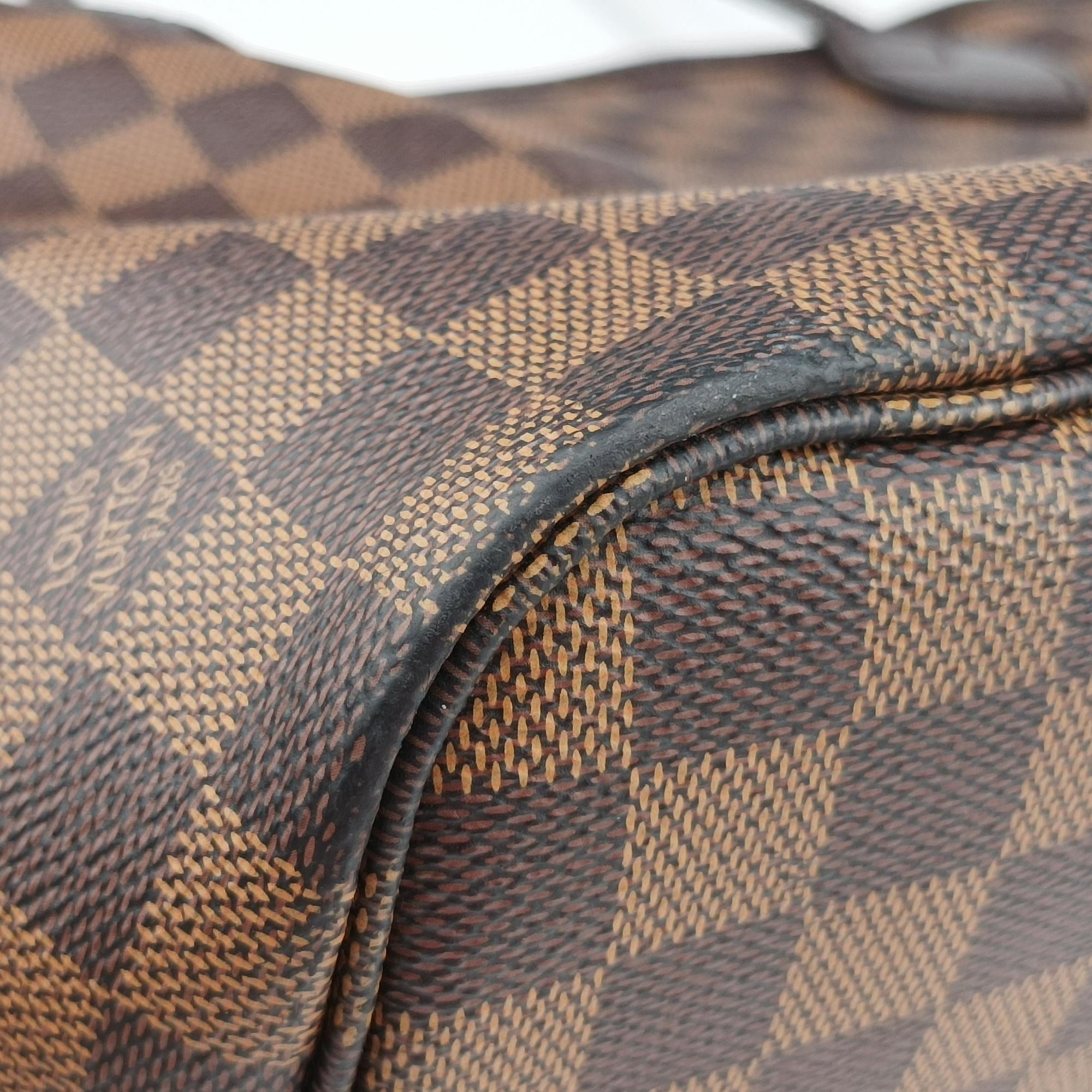 Pre-owned Louis Vuitton NEVERFULL MM EBENE Damier Canvas N51105 shoulderbag | stylenewstar