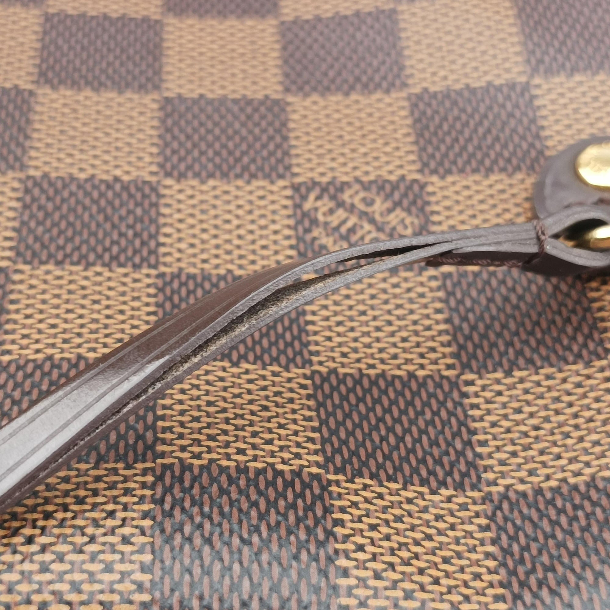 Pre-owned Louis Vuitton NEVERFULL MM EBENE Damier Canvas N51105 shoulderbag | stylenewstar