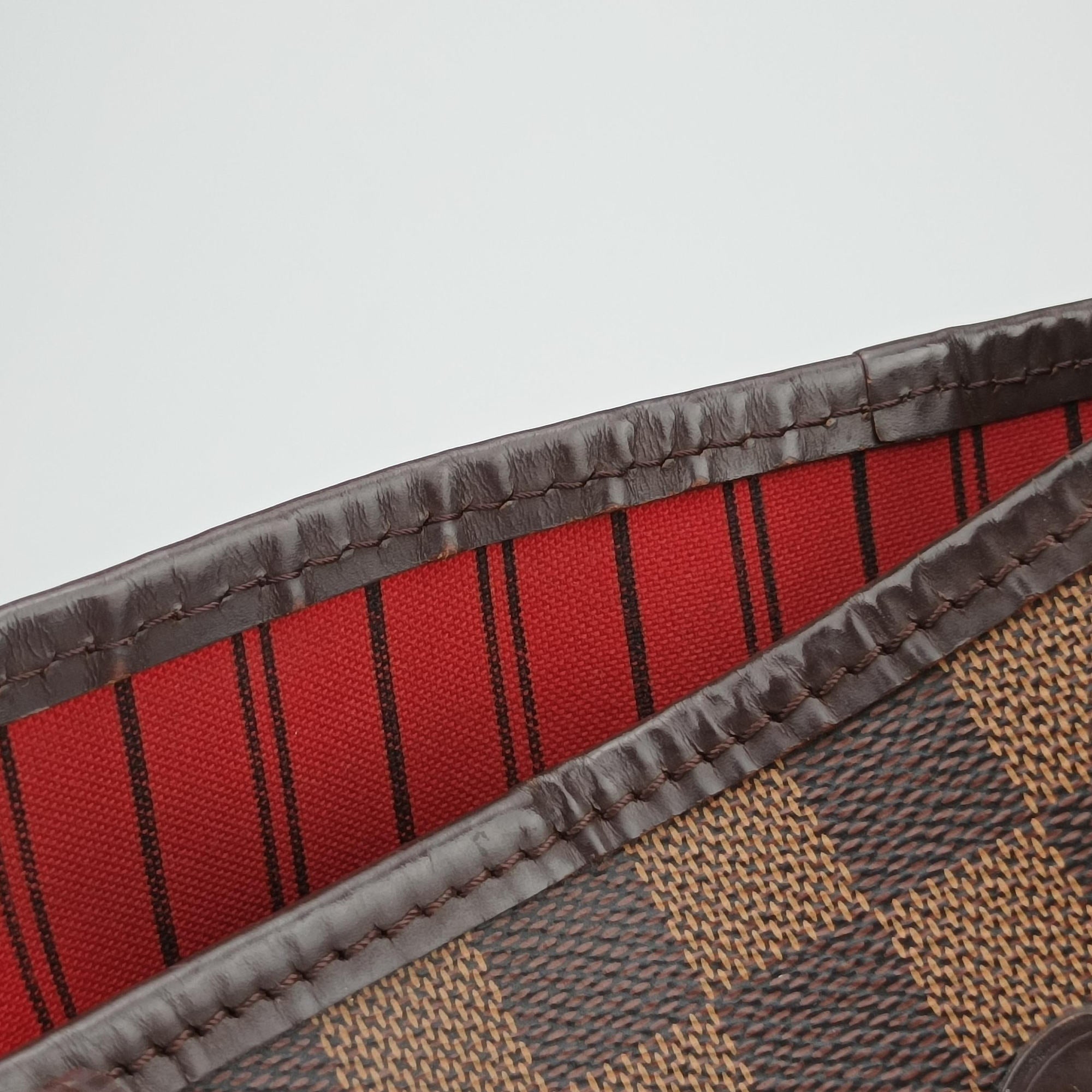 Pre-owned Louis Vuitton NEVERFULL MM EBENE Damier Canvas N51105 shoulderbag | stylenewstar