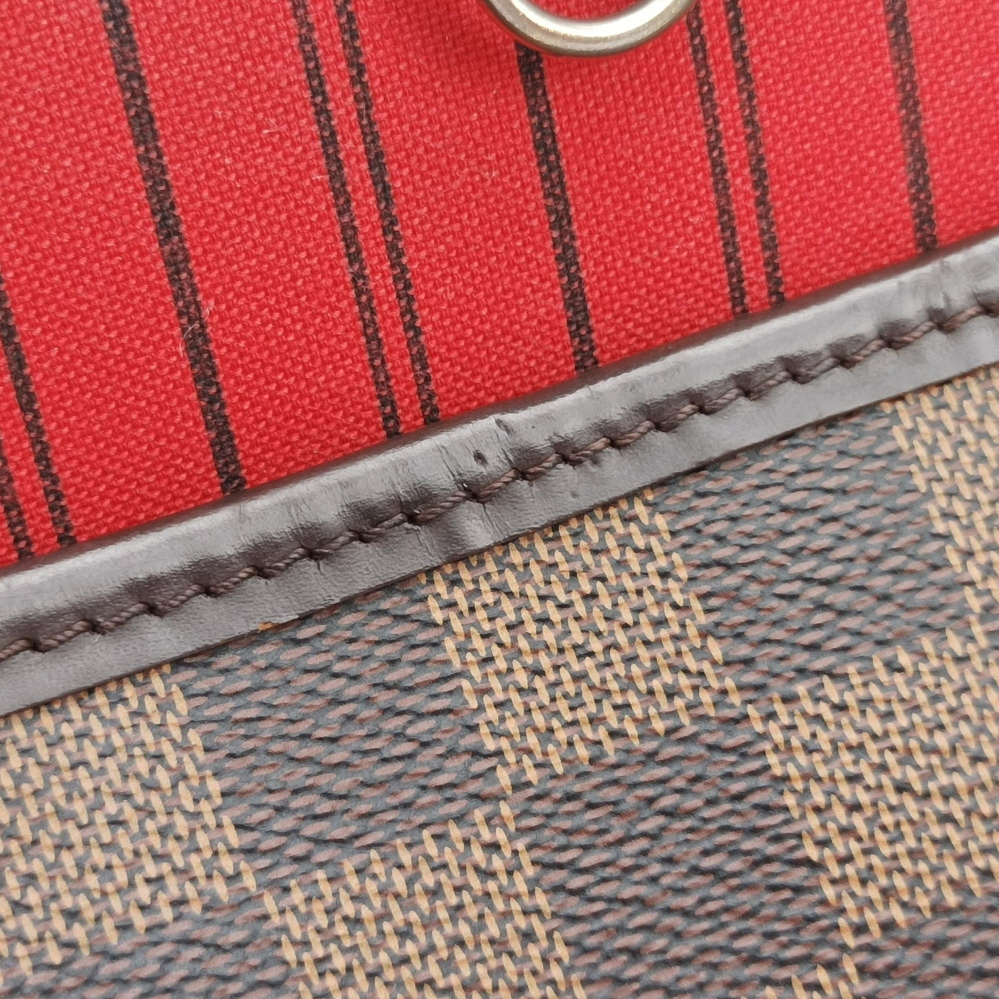 Pre-owned Louis Vuitton NEVERFULL MM EBENE Damier Canvas N51105 shoulderbag | stylenewstar