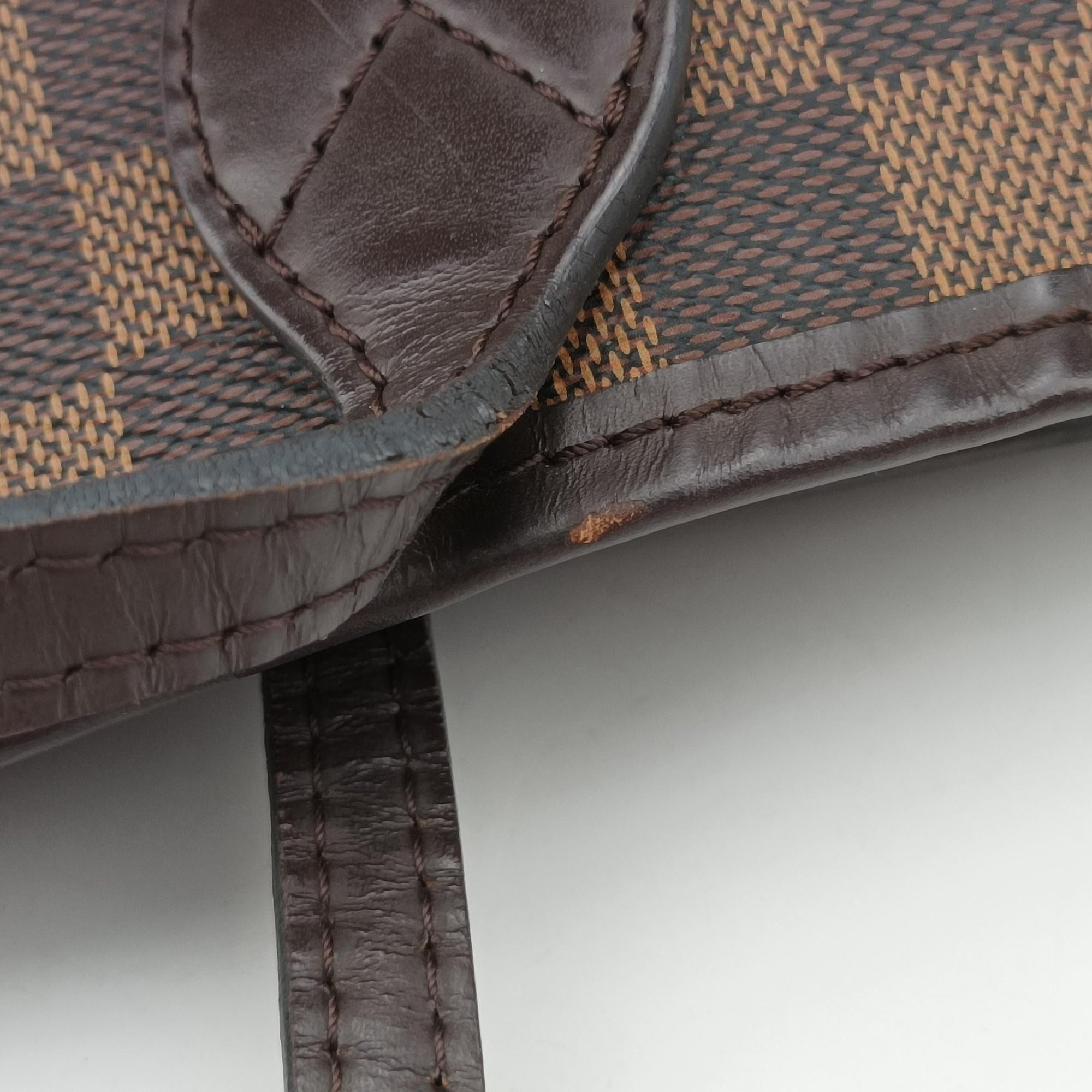 Pre-owned Louis Vuitton NEVERFULL MM EBENE Damier Canvas N51105 shoulderbag | stylenewstar