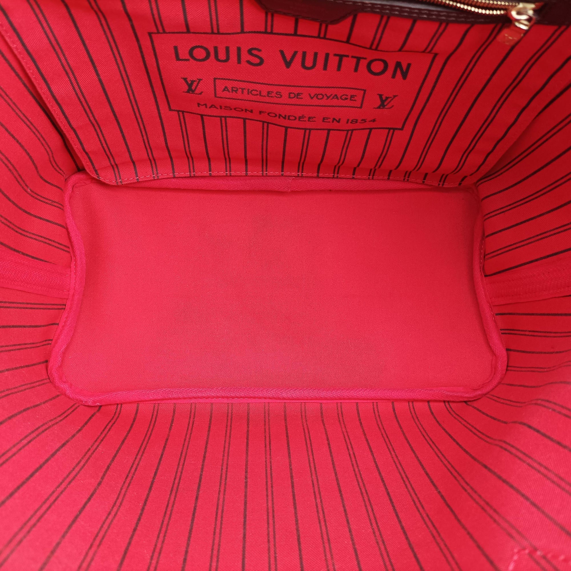 Pre-owned Louis Vuitton NEVERFULL MM EBENE Damier Canvas N51105 shoulderbag | stylenewstar