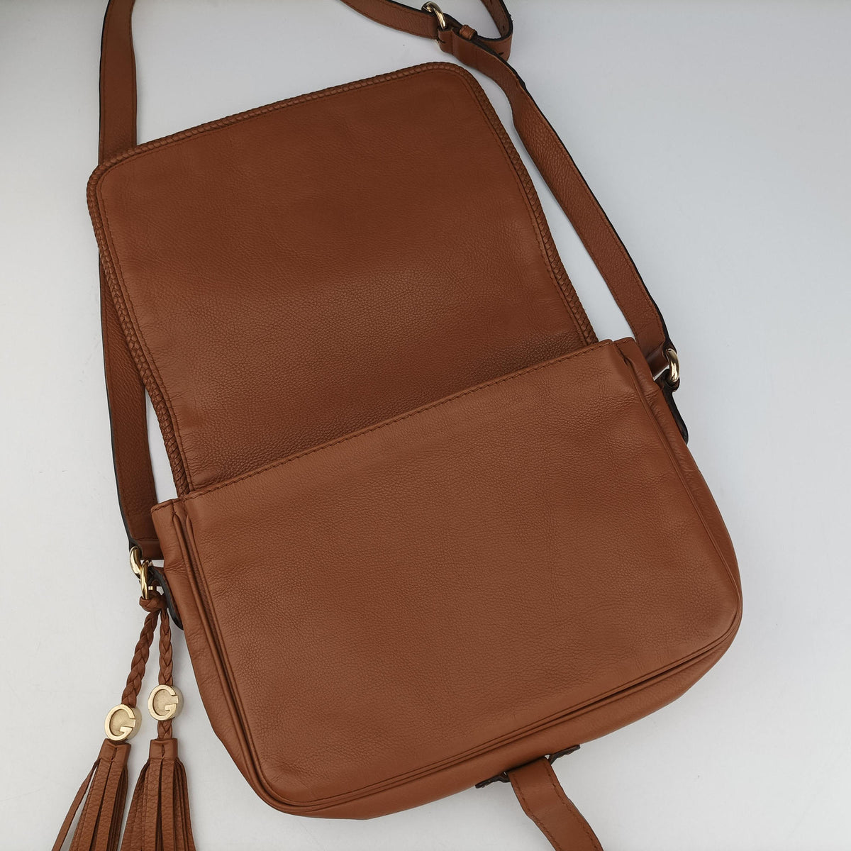 Vintage Gucci Marrakech Messenger Brown leather 257024 shoulderbag | stylenewstar