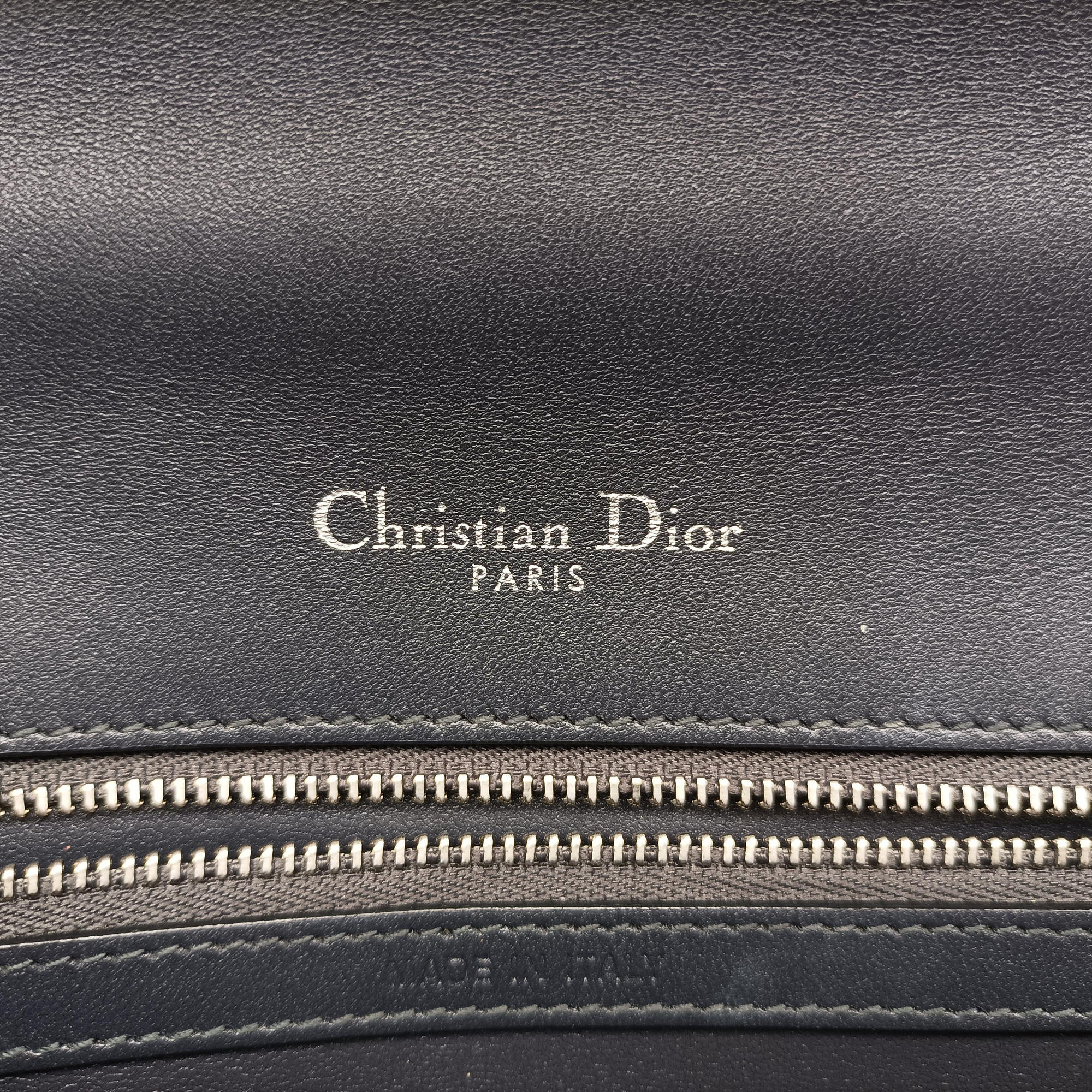 Pre-owned Christian Dior Diorama Silver Leather  shoulderbag | stylenewstar