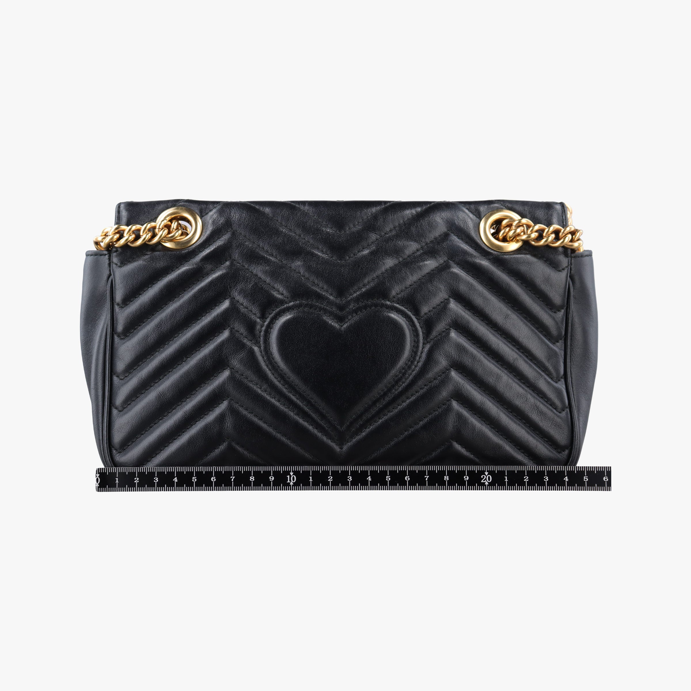 Pre-owned Gucci GG Marmont Black Leather 443497 shoulderbag | stylenewstar
