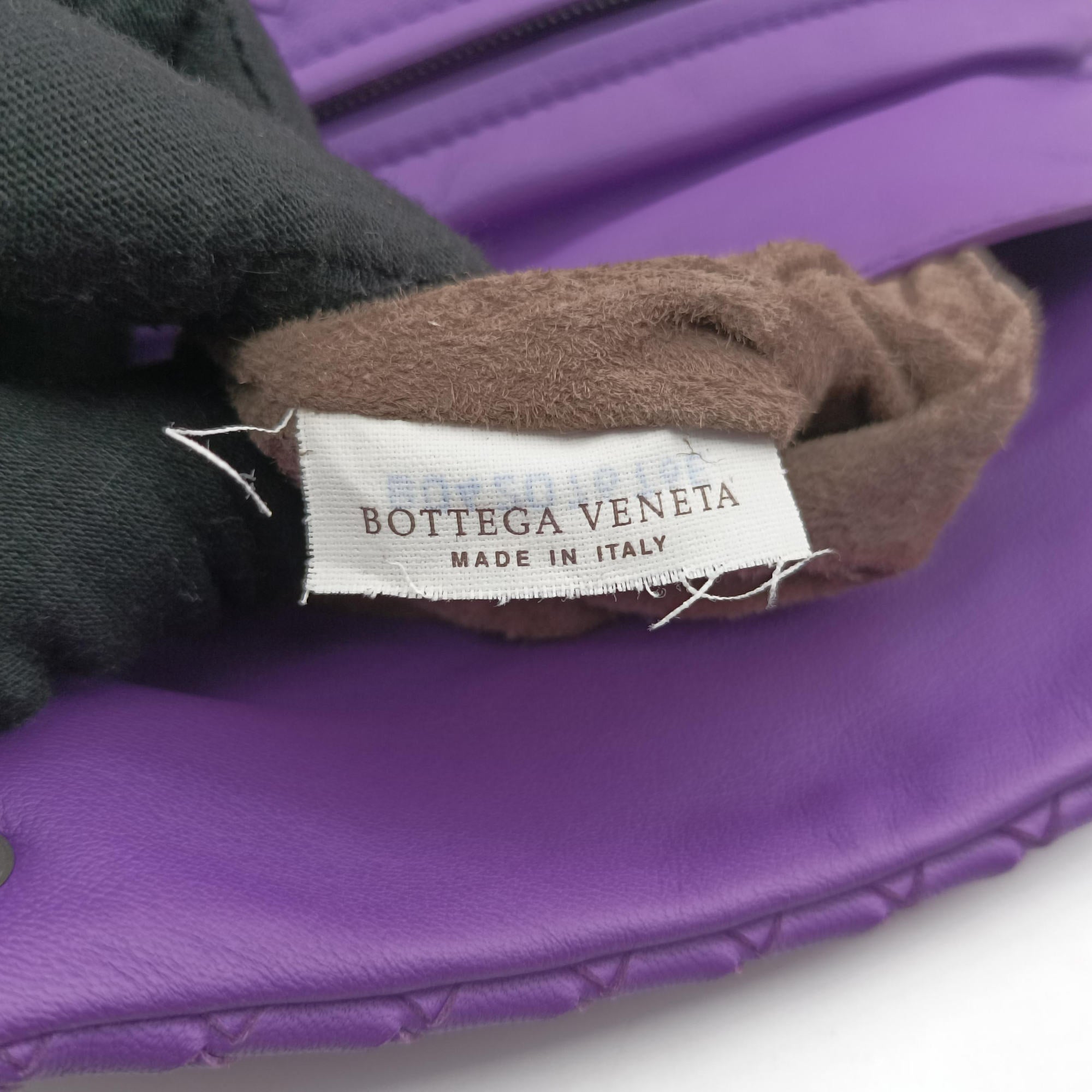 Pre-owned Bottega Veneta Intrecciato Purple lambskin  shoulderbag | stylenewstar