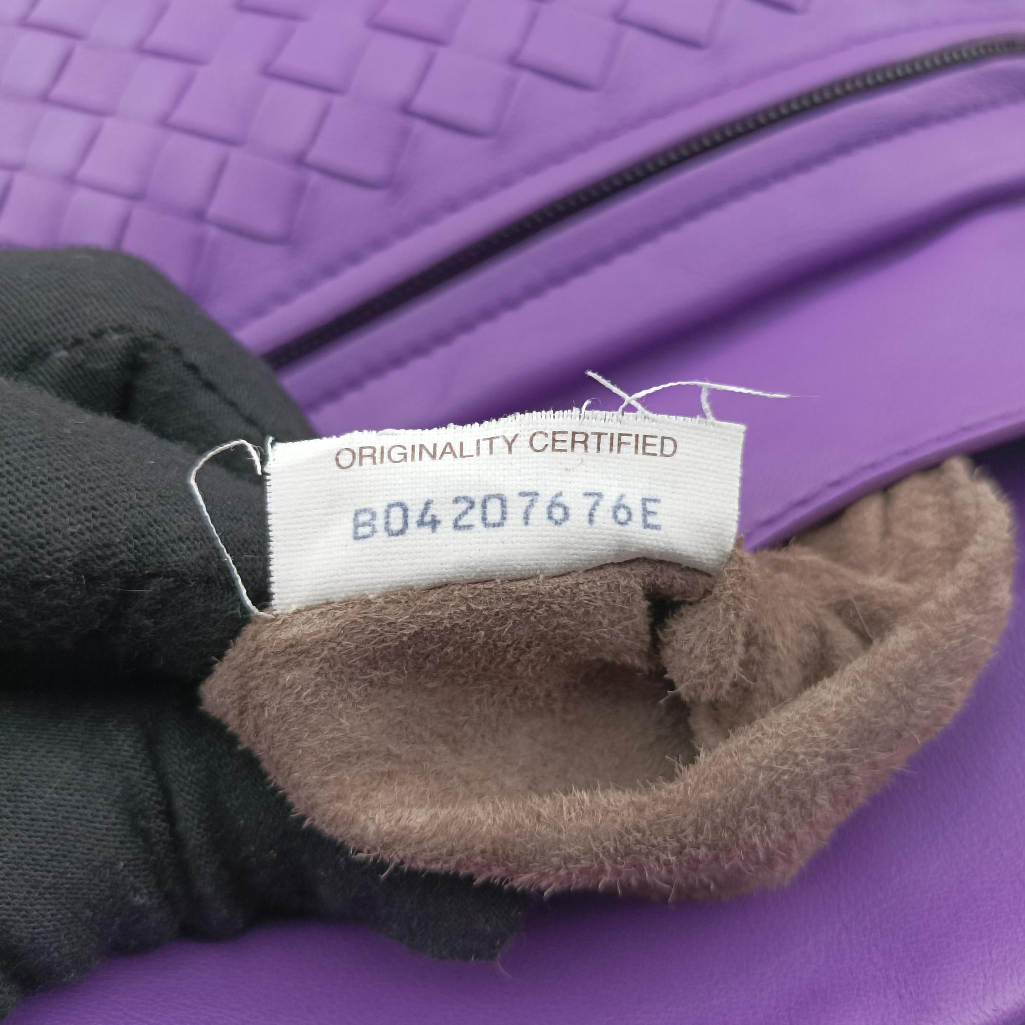 Pre-owned Bottega Veneta Intrecciato Purple lambskin  shoulderbag | stylenewstar