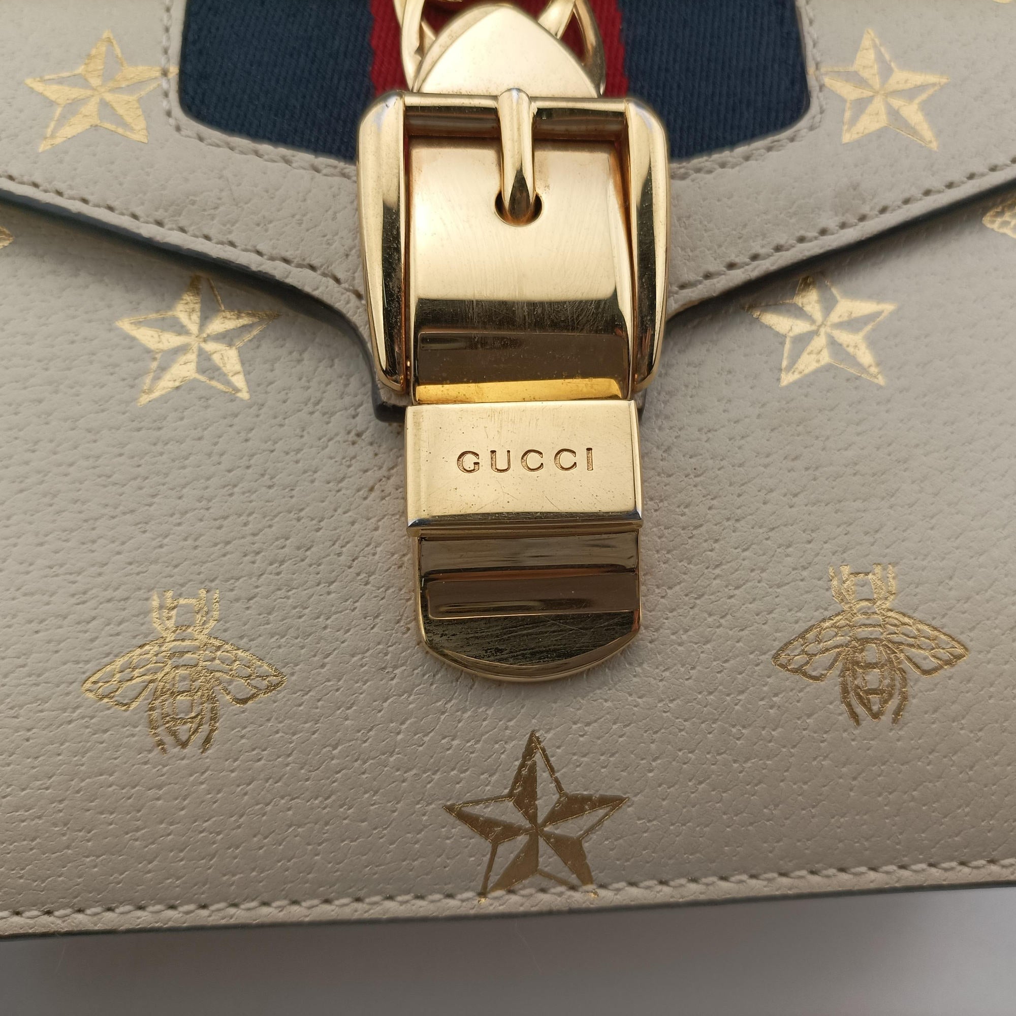 Secondhand Gucci Sylvie White Leather 470270 shoulderbag | stylenewstar