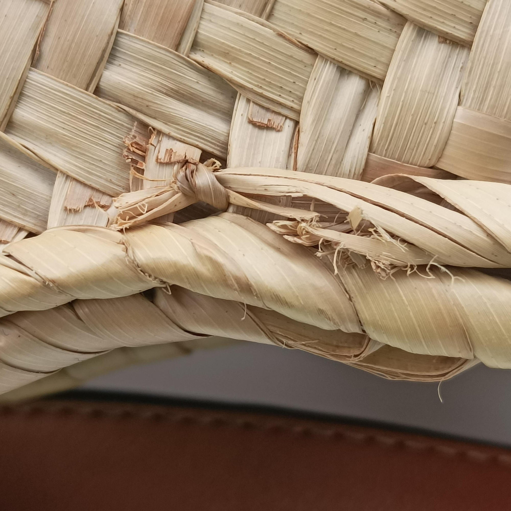 Vintage Loewe basket Beige×Brown Leather × Raffia  handbag | stylenewstar