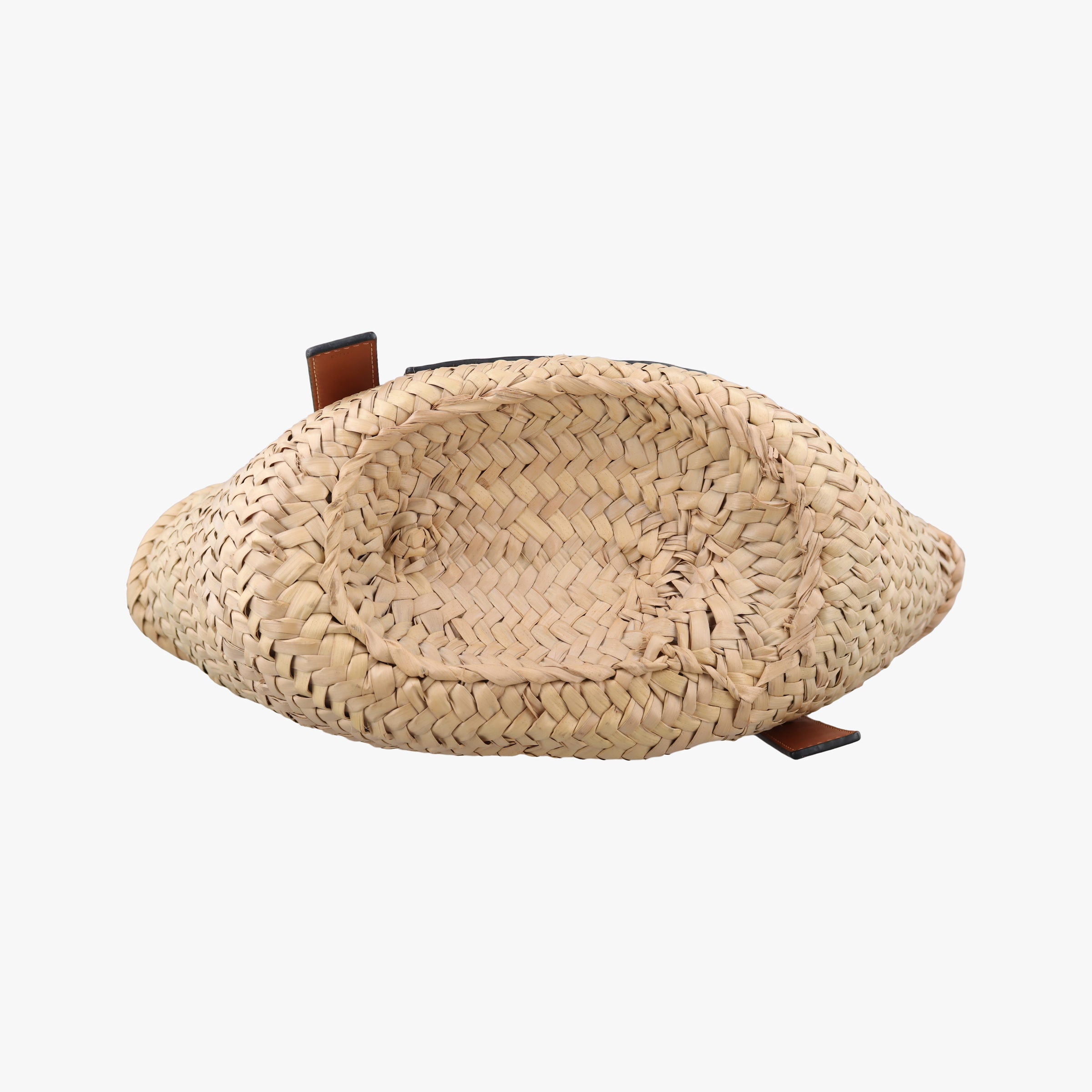 Vintage Loewe basket Beige×Brown Leather × Raffia  handbag | stylenewstar