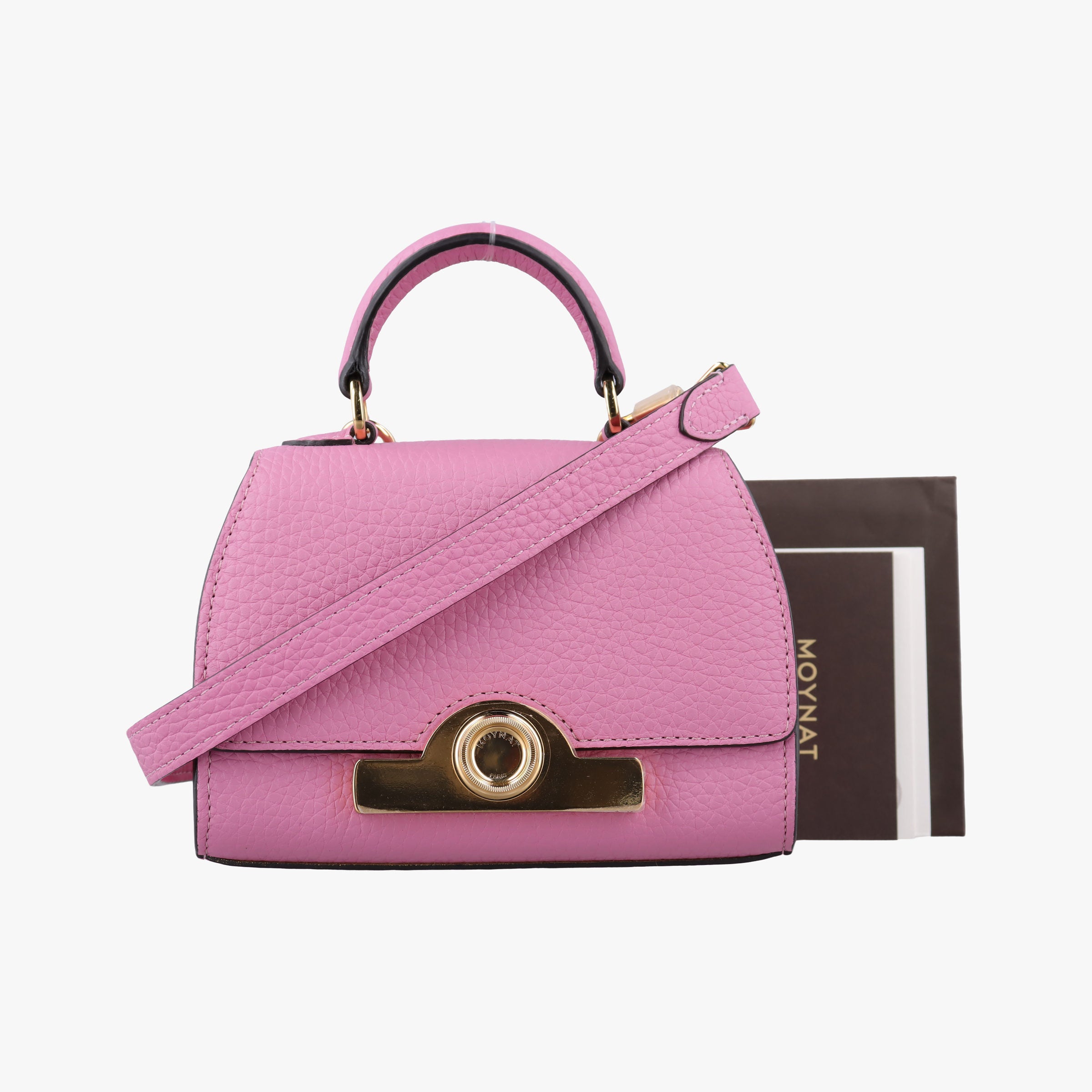Pre-owned Moynat Legenne Pink leather  shoulderbag | stylenewstar