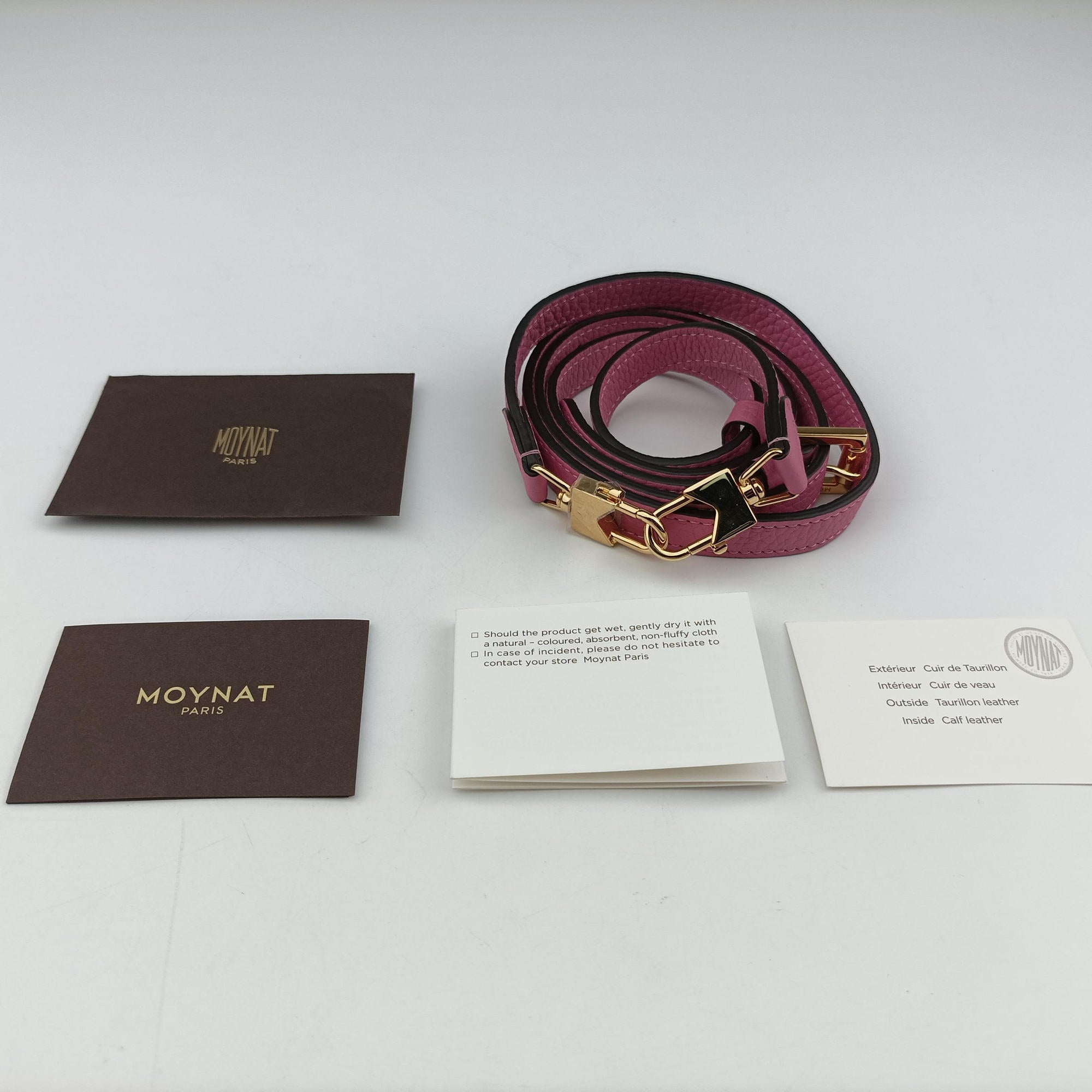 Pre-owned Moynat Legenne Pink leather  shoulderbag | stylenewstar