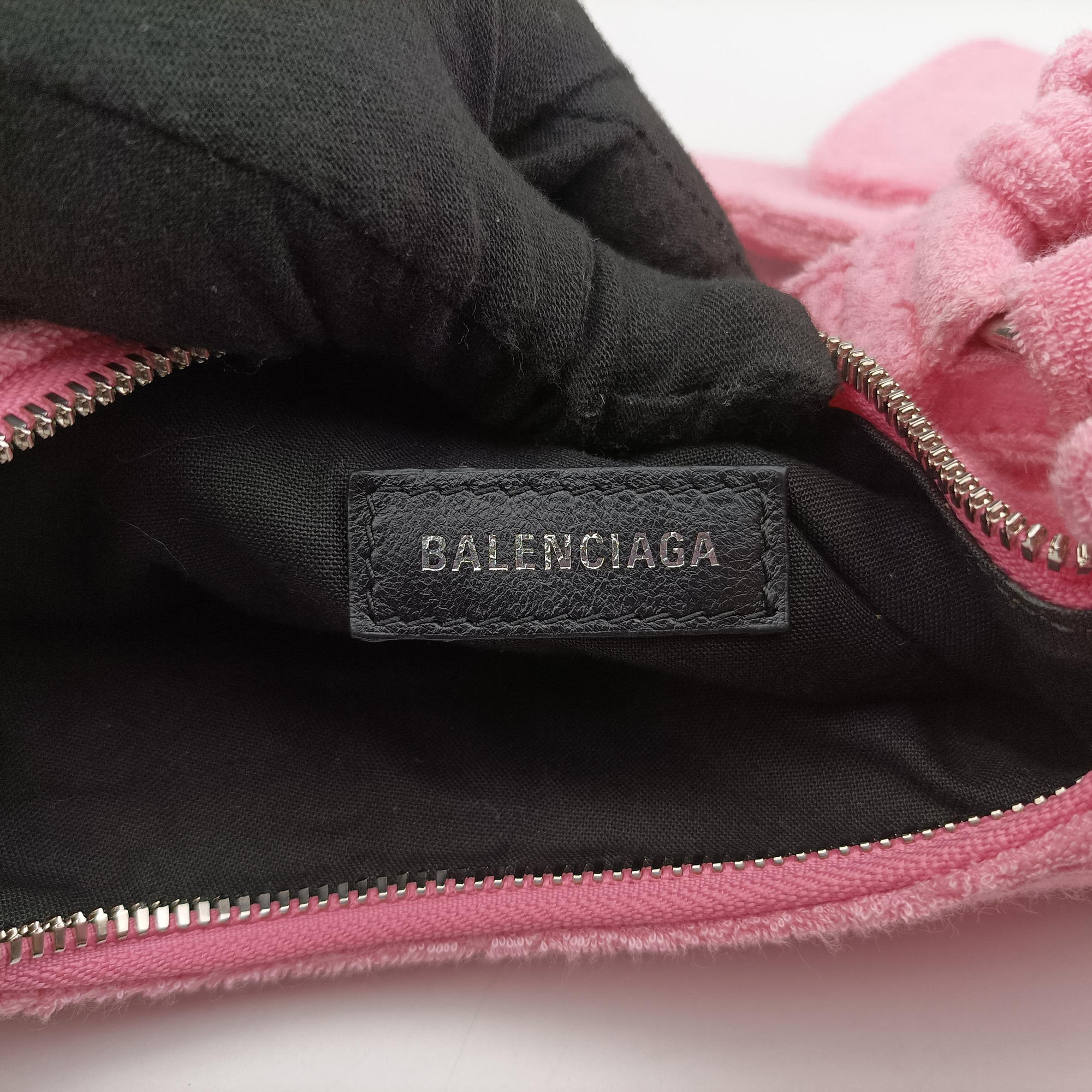 Vintage Balenciaga Le Cagole mini Pink Pile Fabric  shoulderbag | stylenewstar