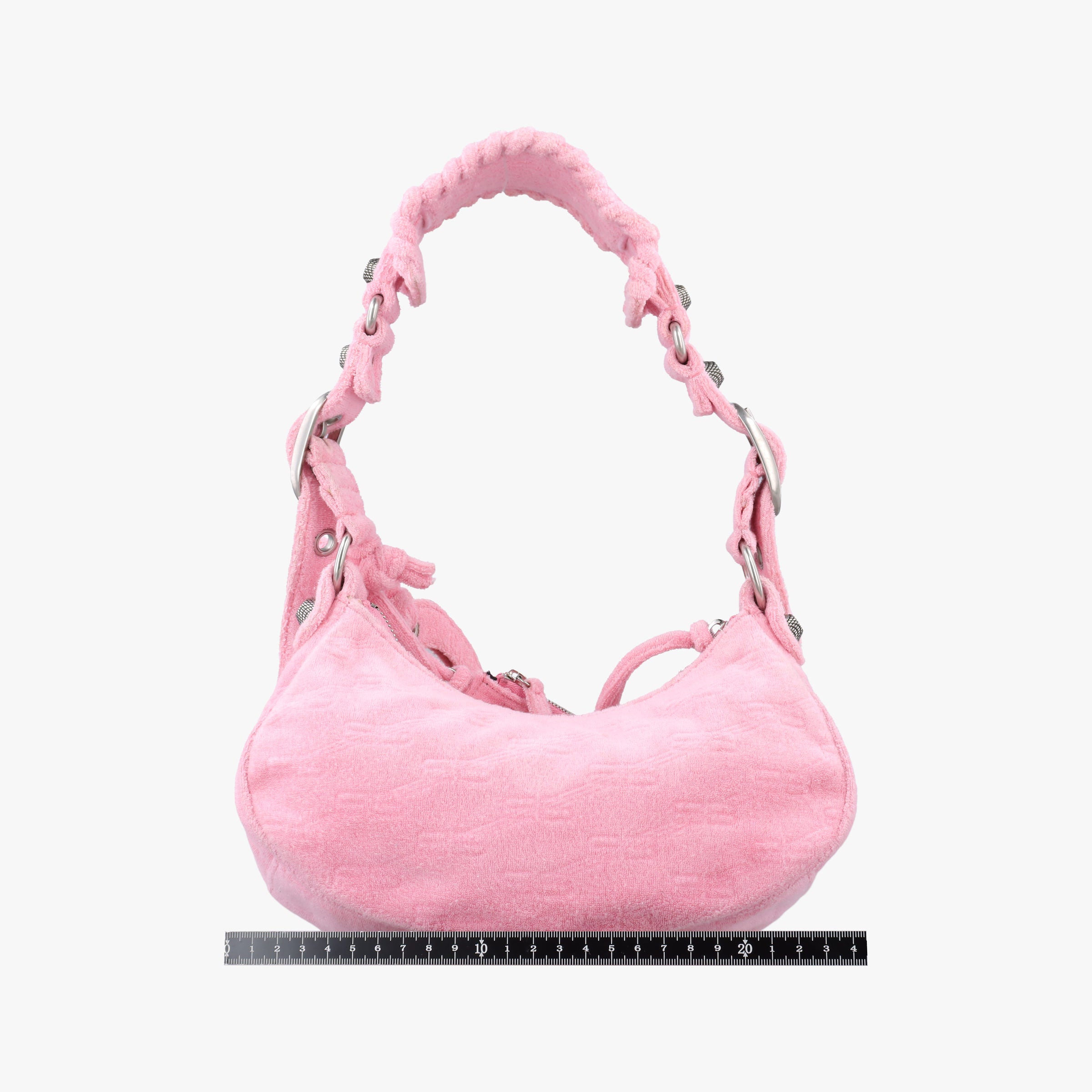 Vintage Balenciaga Le Cagole mini Pink Pile Fabric  shoulderbag | stylenewstar