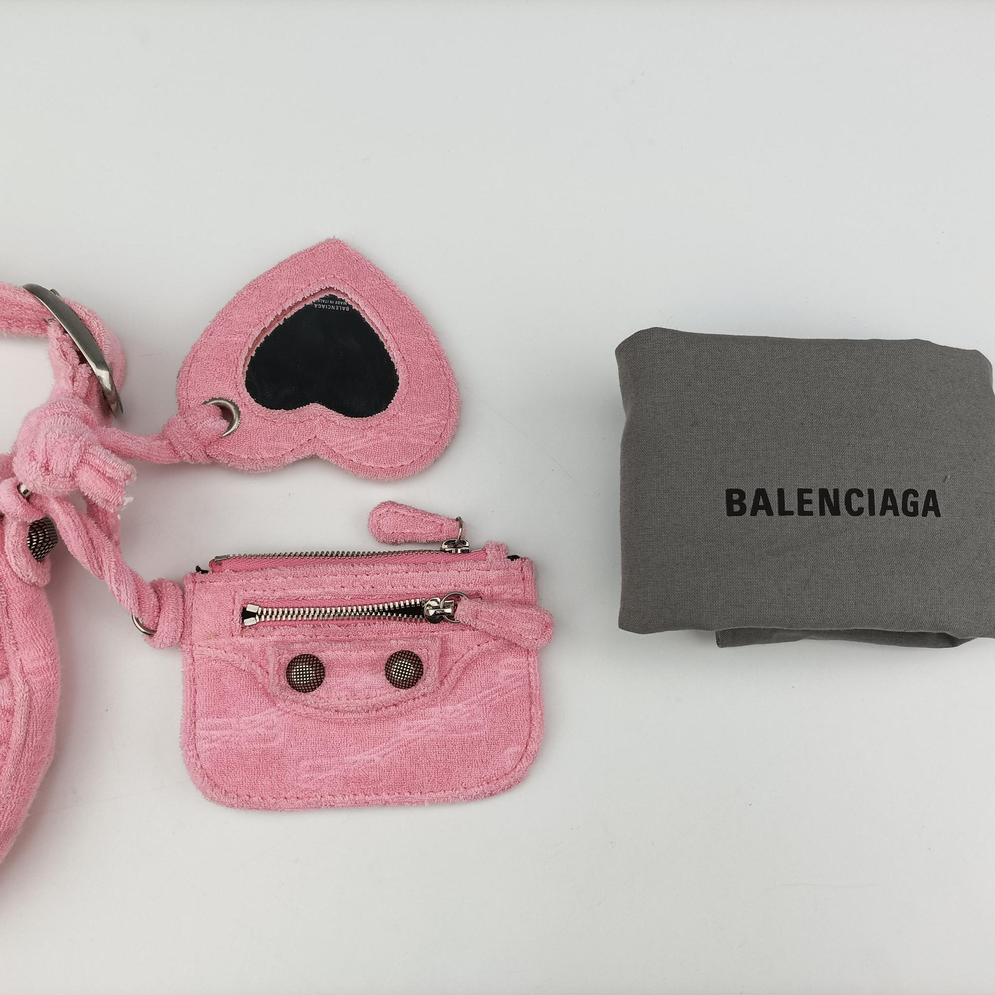 Vintage Balenciaga Le Cagole mini Pink Pile Fabric  shoulderbag | stylenewstar