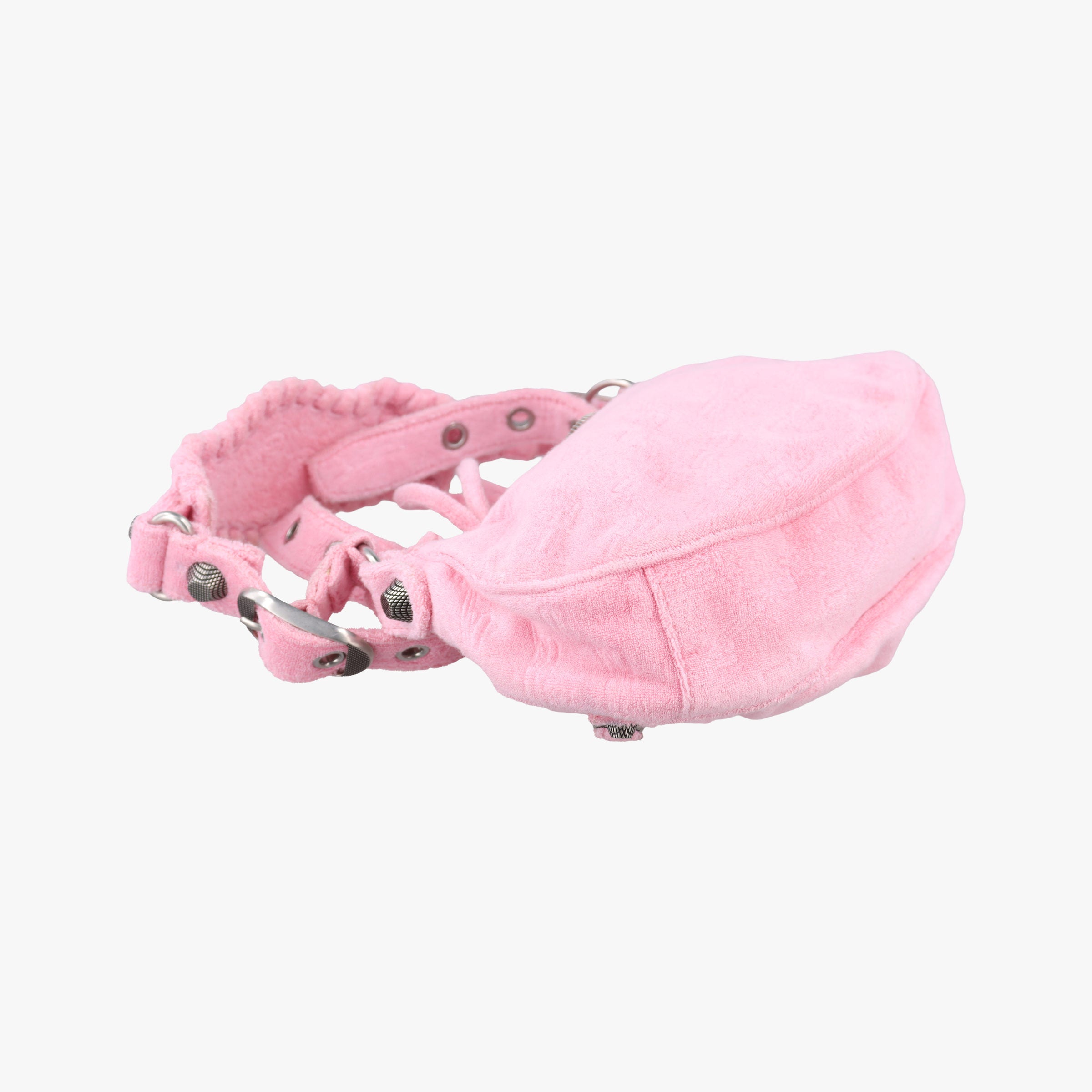 Vintage Balenciaga Le Cagole mini Pink Pile Fabric  shoulderbag | stylenewstar
