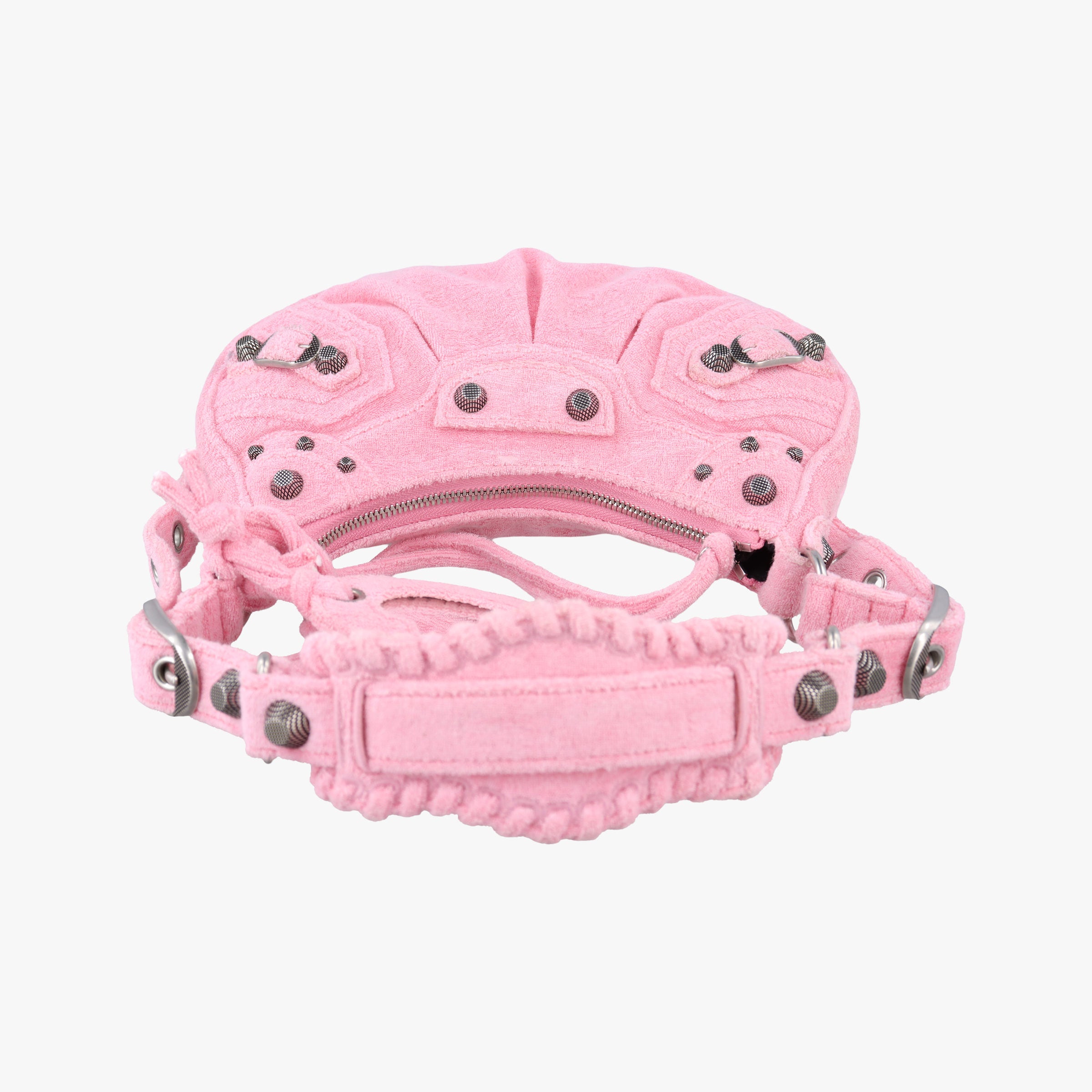 Vintage Balenciaga Le Cagole mini Pink Pile Fabric  shoulderbag | stylenewstar