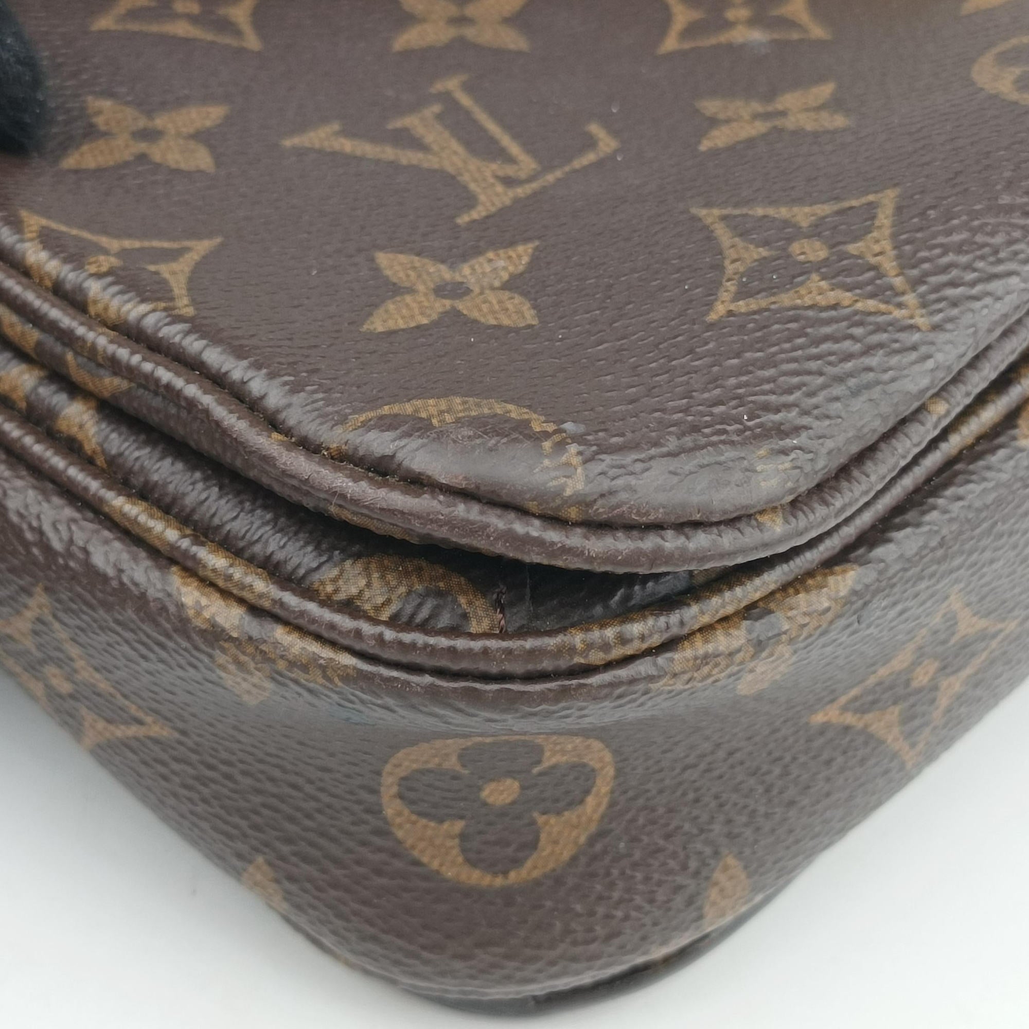 Pre-owned Louis Vuitton Pochette Metis MM Brown Monogram Canvas M44875 shoulderbag | stylenewstar