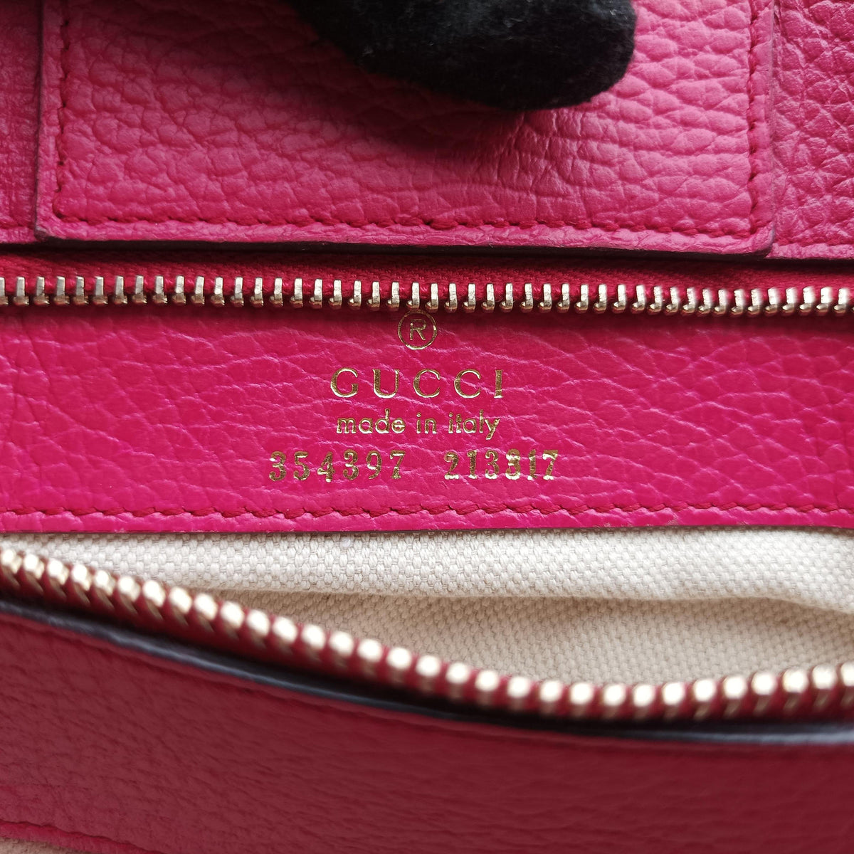 Pre-owned Gucci Swing Rose Leather 354397 shoulderbag | stylenewstar
