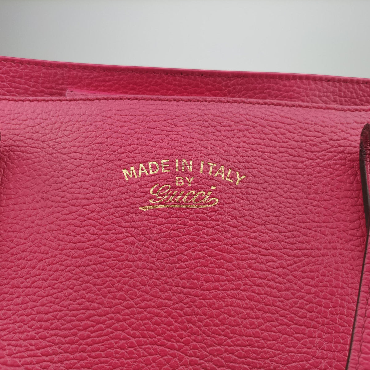 Pre-owned Gucci Swing Rose Leather 354397 shoulderbag | stylenewstar
