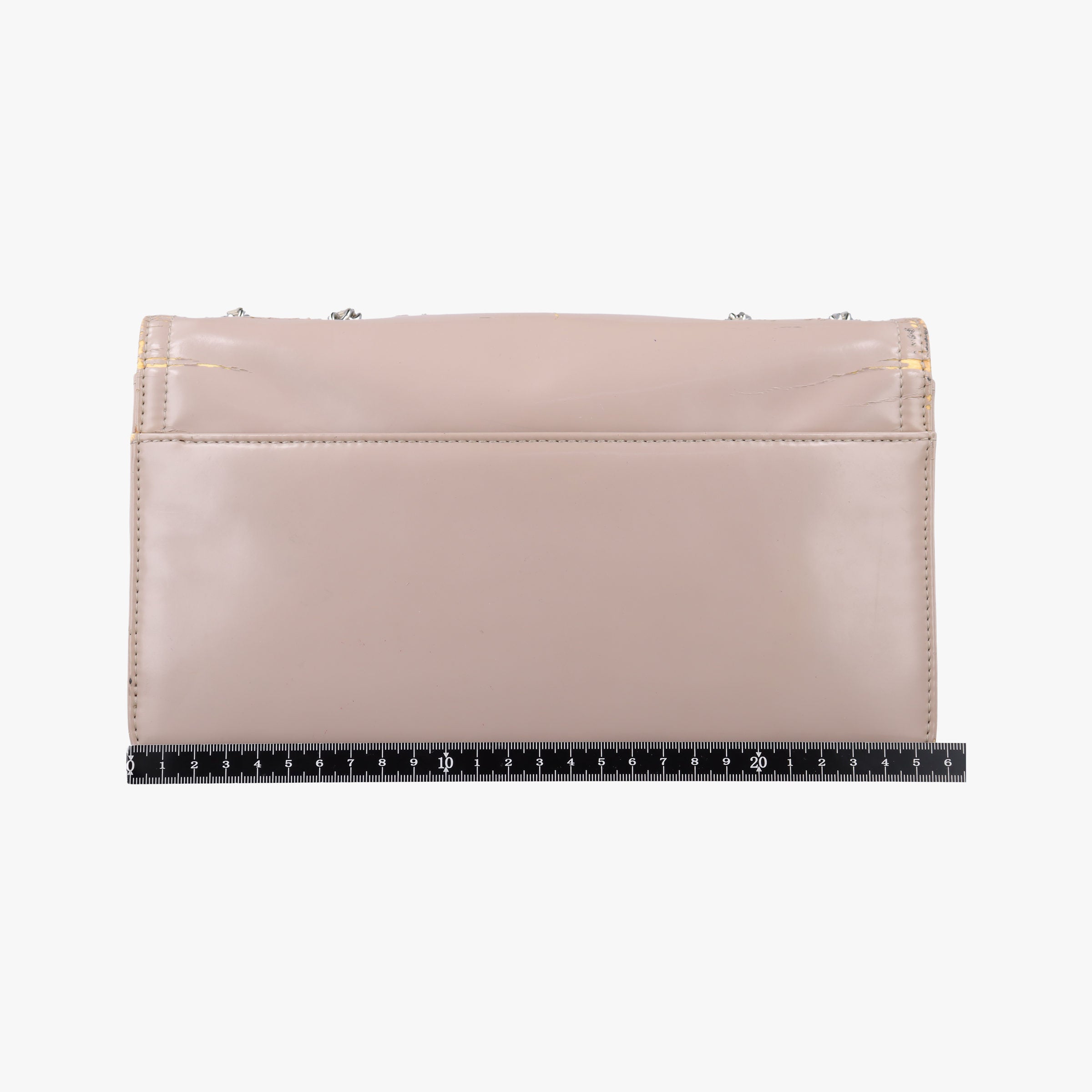 Pre-owned Chanel Lipstick Beige Enamel A66936 shoulderbag | stylenewstar