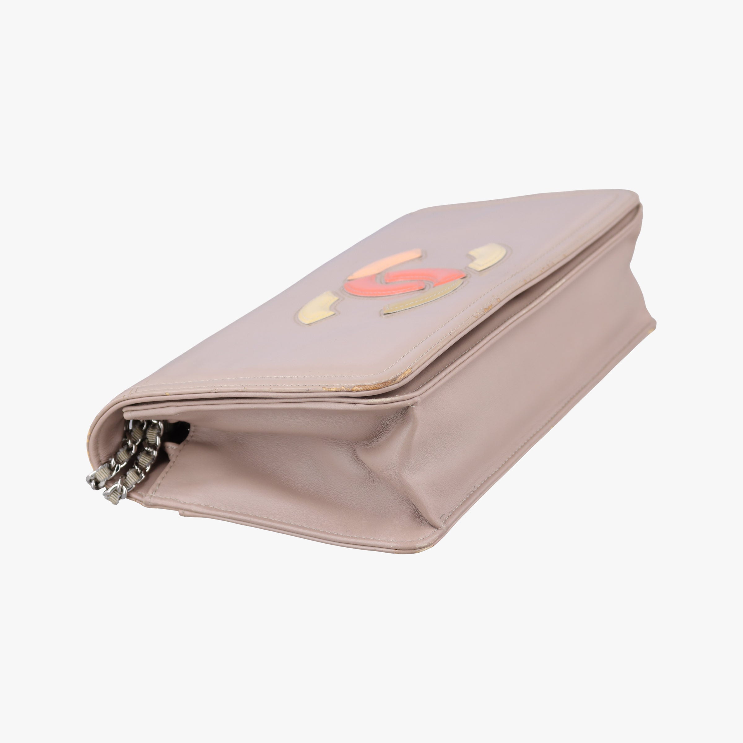 Pre-owned Chanel Lipstick Beige Enamel A66936 shoulderbag | stylenewstar