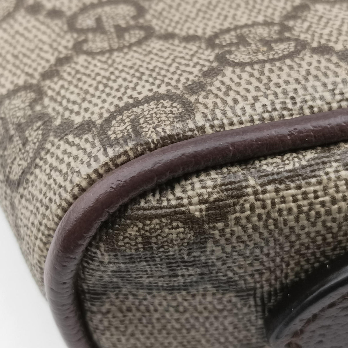 Secondhand Gucci OPHIDIA Brown×red×green PVC coated canvas×Leather 517350 shoulderbag | stylenewstar