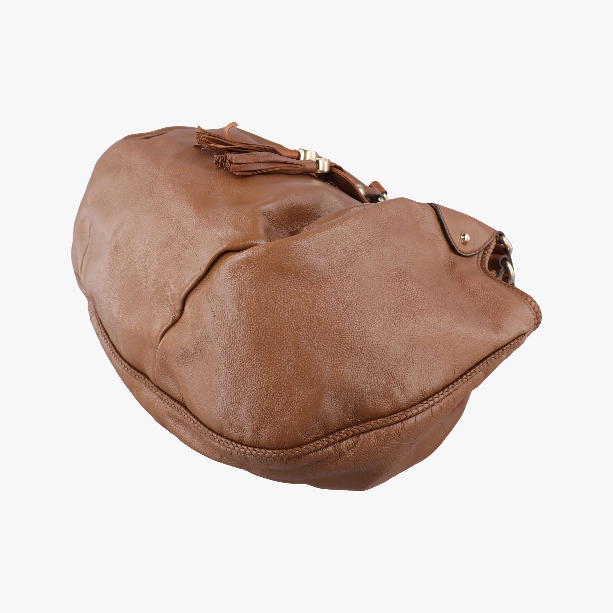 Pre-owned Gucci Marrakech Large Hobo Brown leather 257029 shoulderbag | stylenewstar