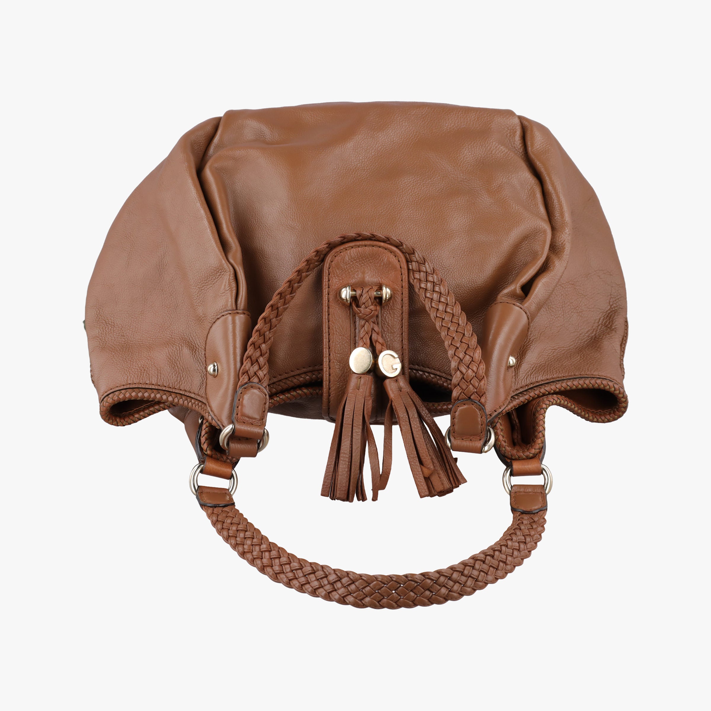 Pre-owned Gucci Marrakech Large Hobo Brown leather 257029 shoulderbag | stylenewstar