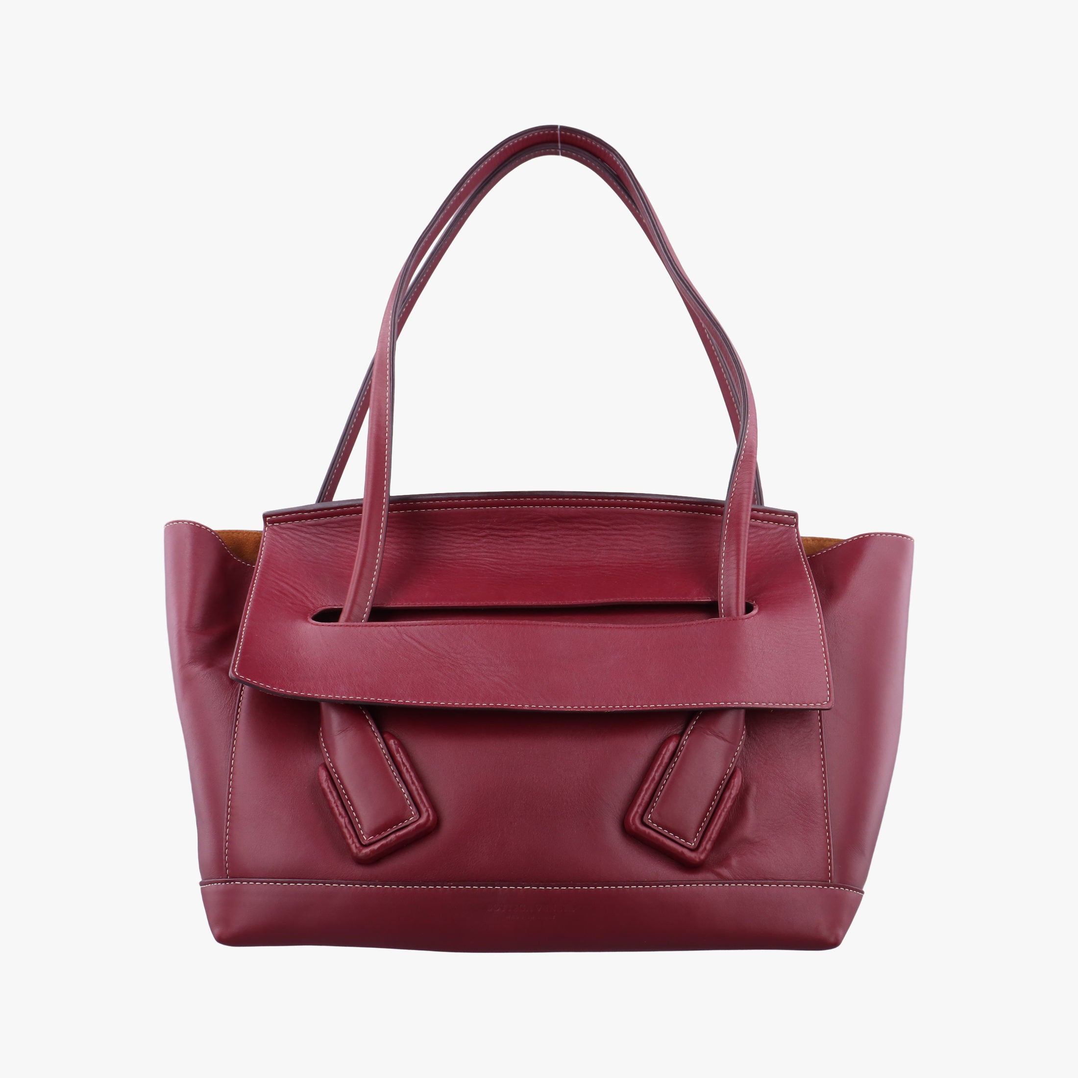 Secondhand Bottega Veneta Arco Burgundy Leather  shoulderbag | stylenewstar