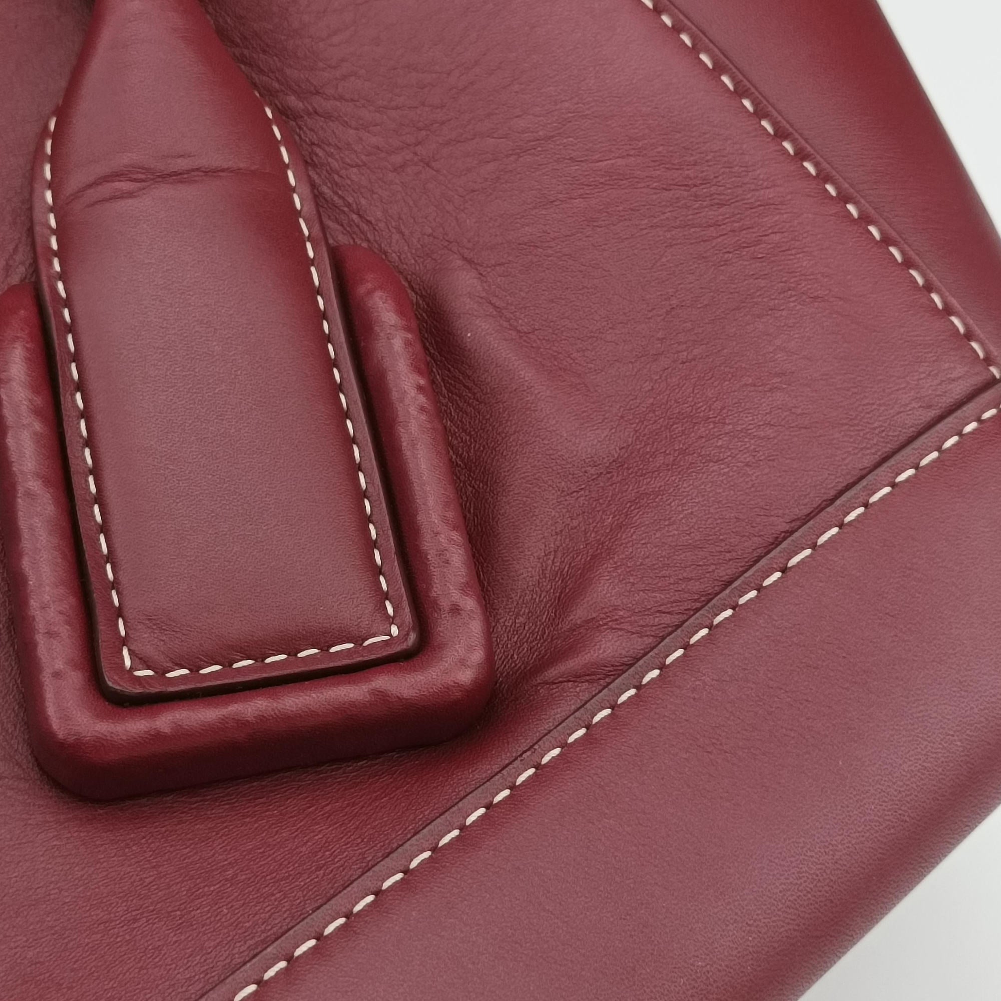 Secondhand Bottega Veneta Arco Burgundy Leather  shoulderbag | stylenewstar