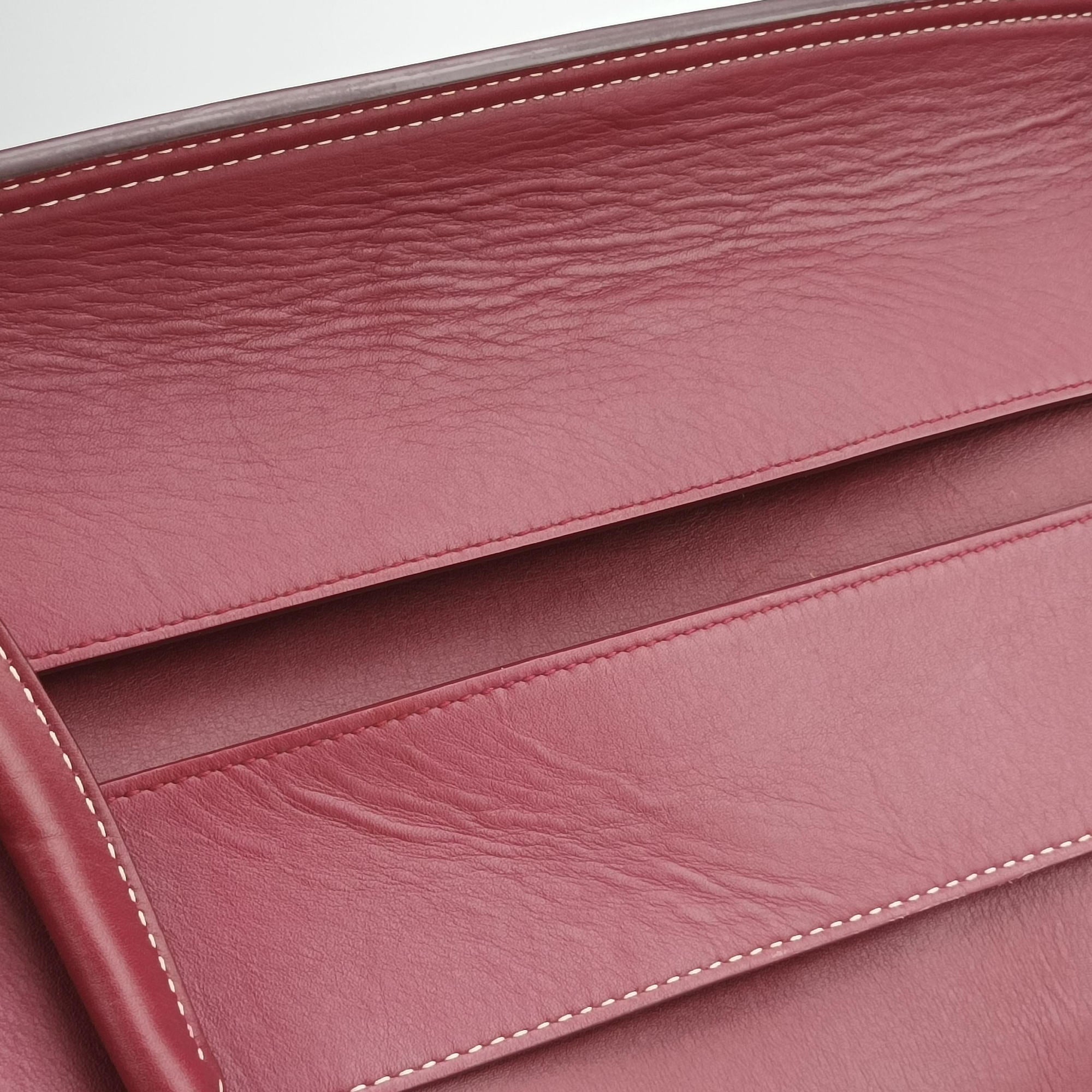 Secondhand Bottega Veneta Arco Burgundy Leather  shoulderbag | stylenewstar