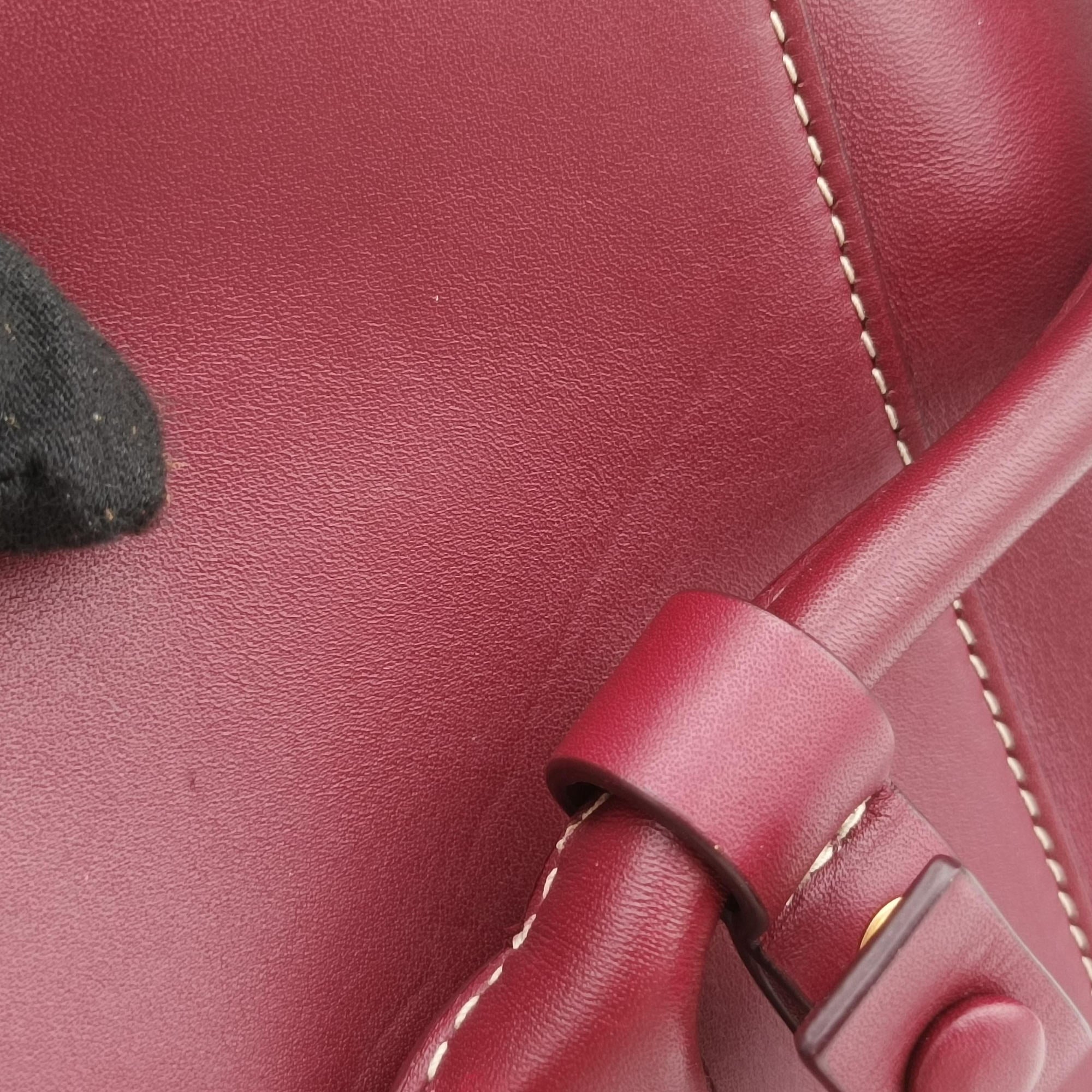 Secondhand Bottega Veneta Arco Burgundy Leather  shoulderbag | stylenewstar