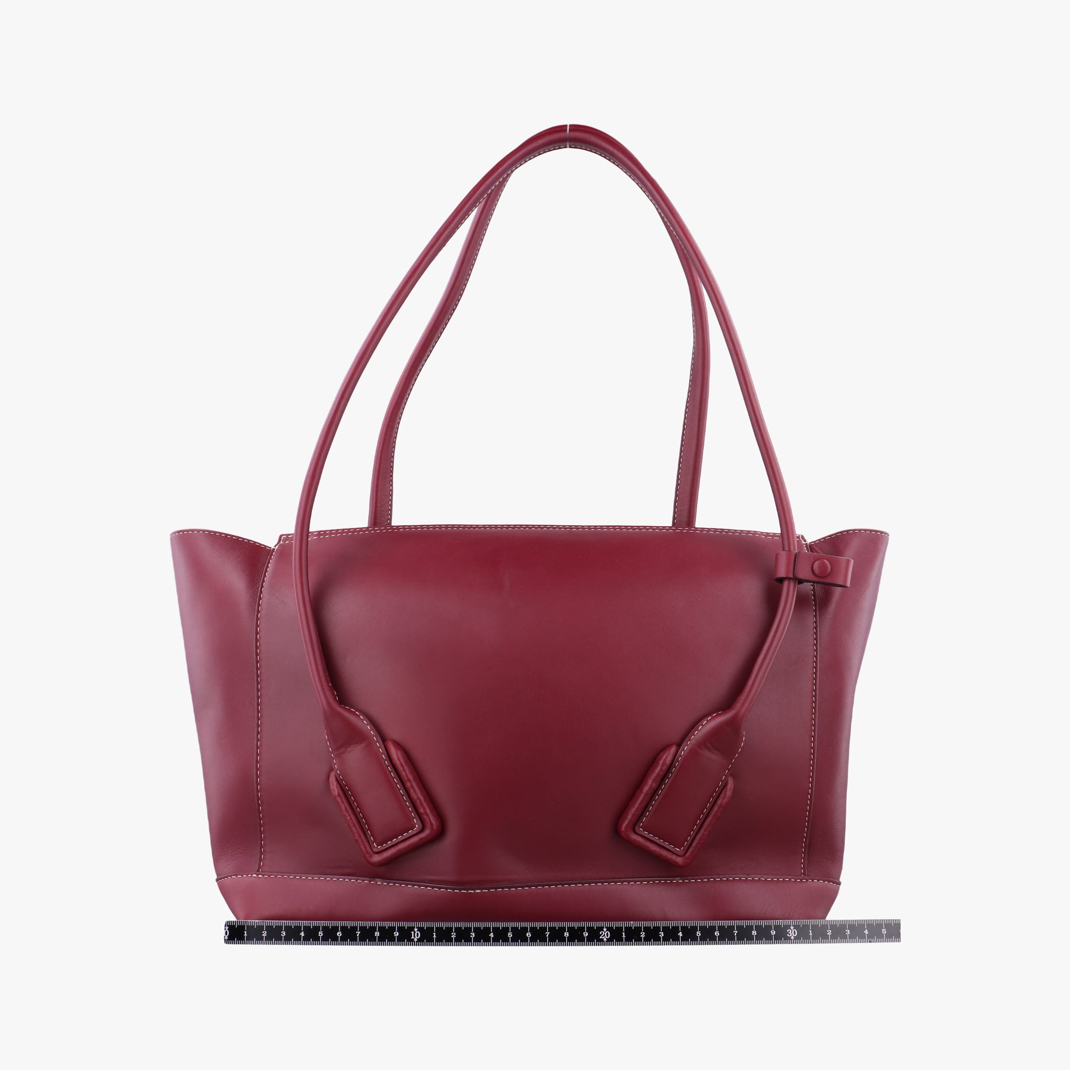 Secondhand Bottega Veneta Arco Burgundy Leather  shoulderbag | stylenewstar