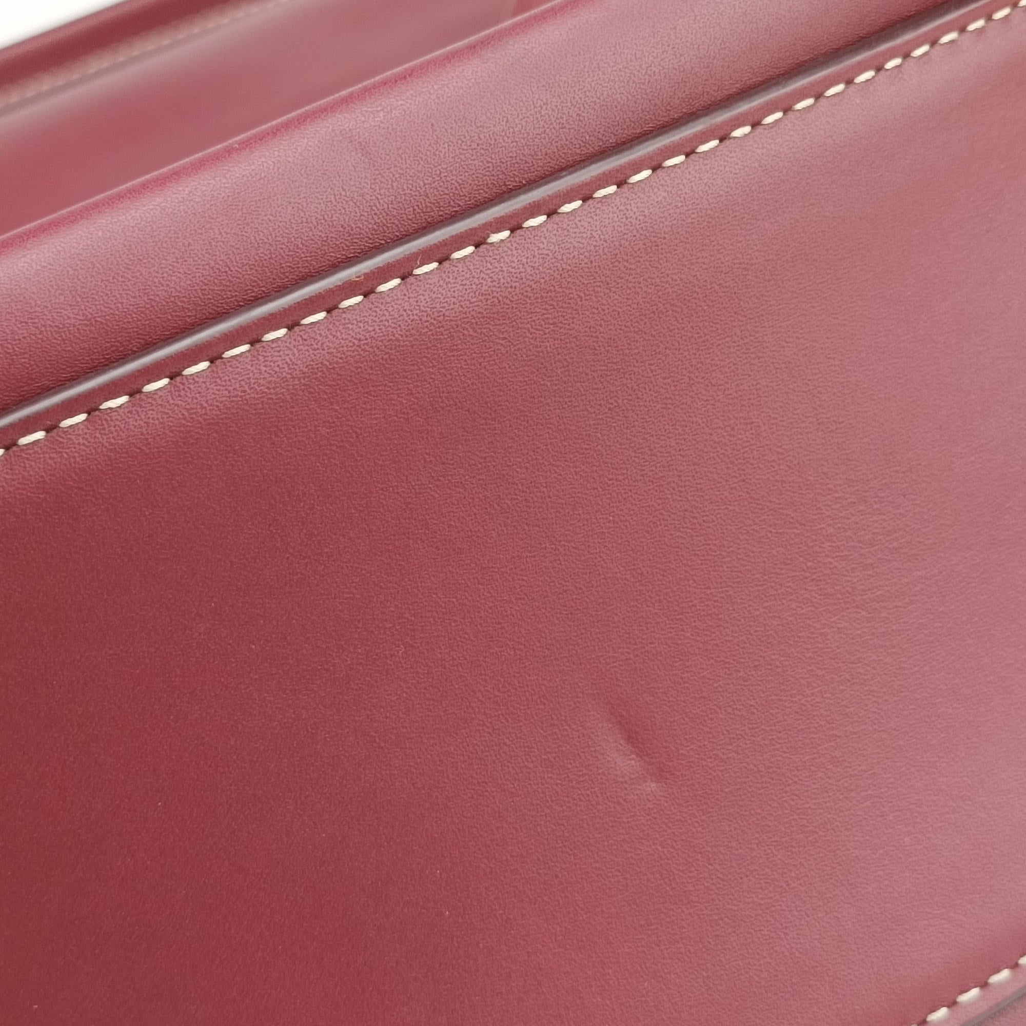 Secondhand Bottega Veneta Arco Burgundy Leather  shoulderbag | stylenewstar