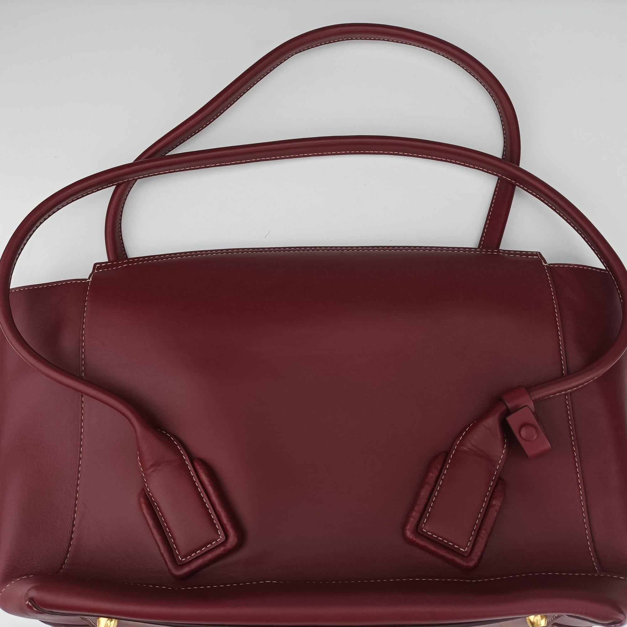 Secondhand Bottega Veneta Arco Burgundy Leather  shoulderbag | stylenewstar