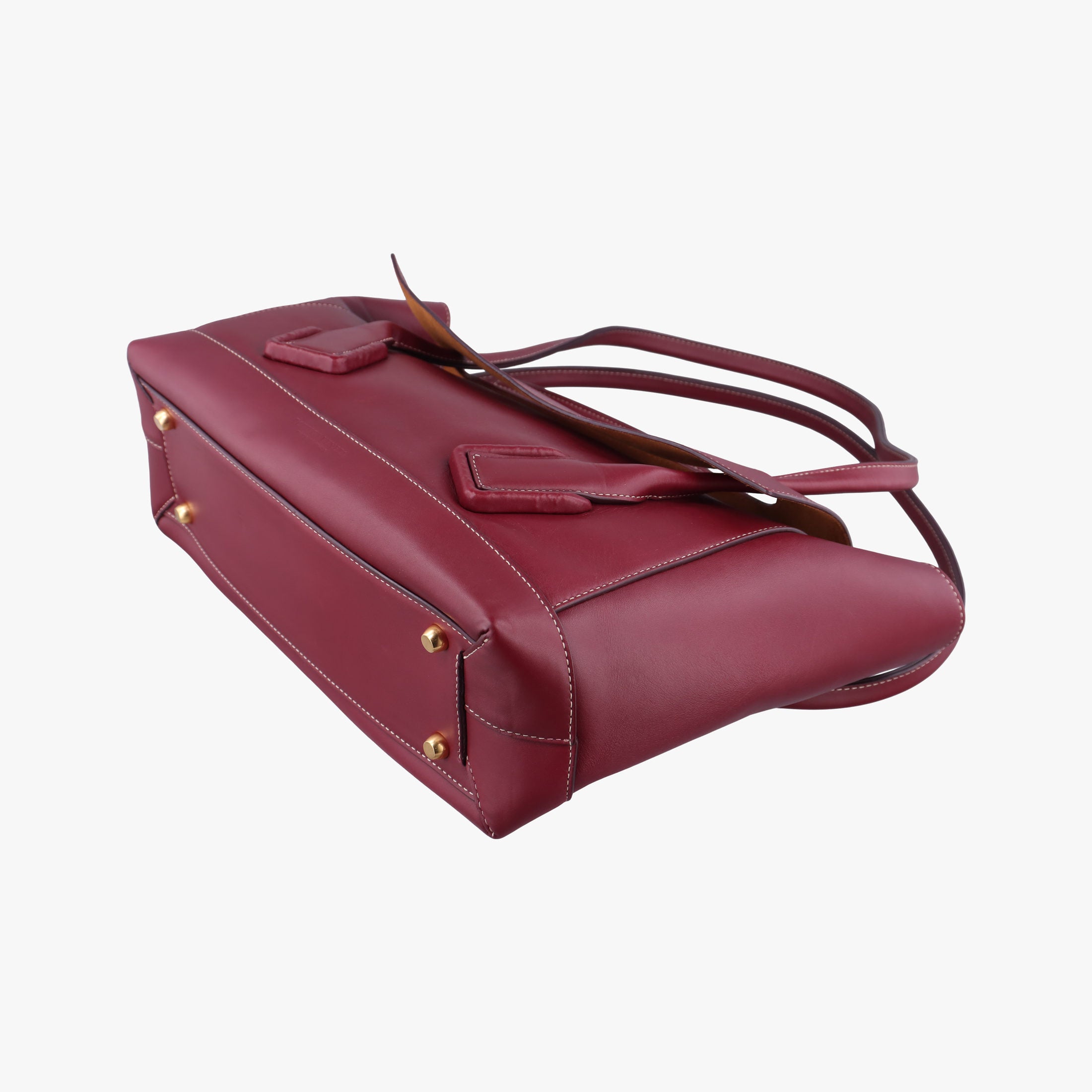 Secondhand Bottega Veneta Arco Burgundy Leather  shoulderbag | stylenewstar